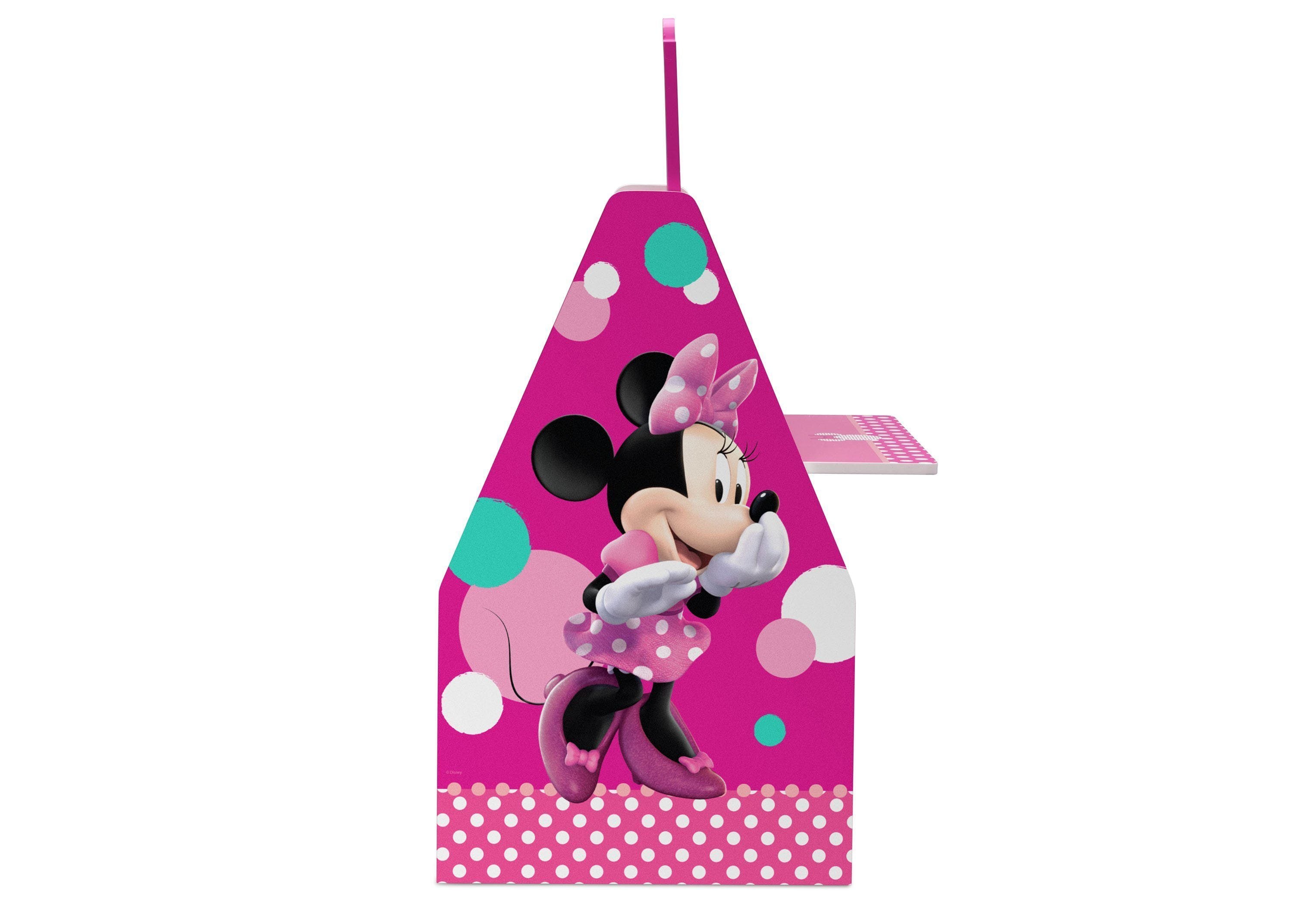 Minnie Mouse Deluxe Kids Art Table with Easel, Desk, Stool & Toy Organizer - Perfect for Creative Play, Learning & Room Organization