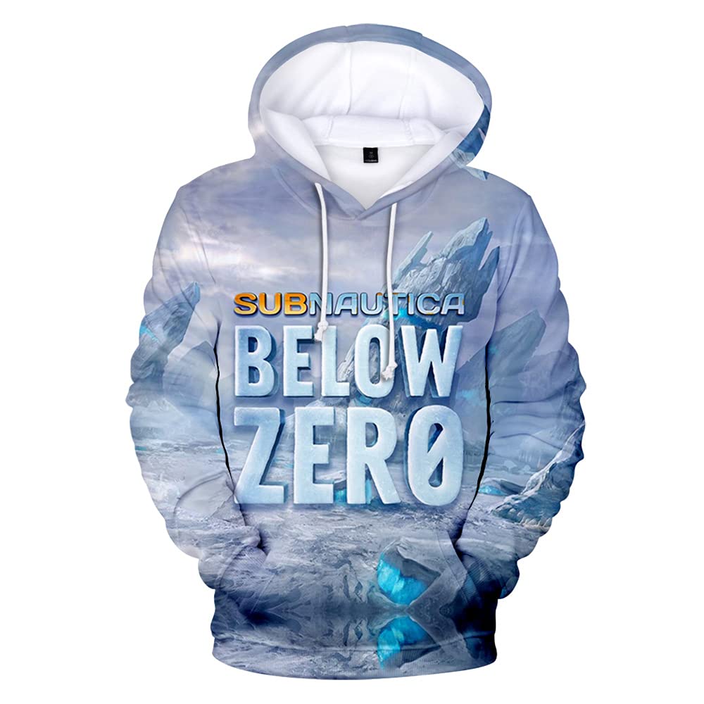 YUYEADZ Subnautica Below Zero 3D Printed Hoodie for Women & Men - Fashionable Streetwear Pullover Sweatshirt | Perfect for Gaming, Cosplay & Winter Outdoor Activities