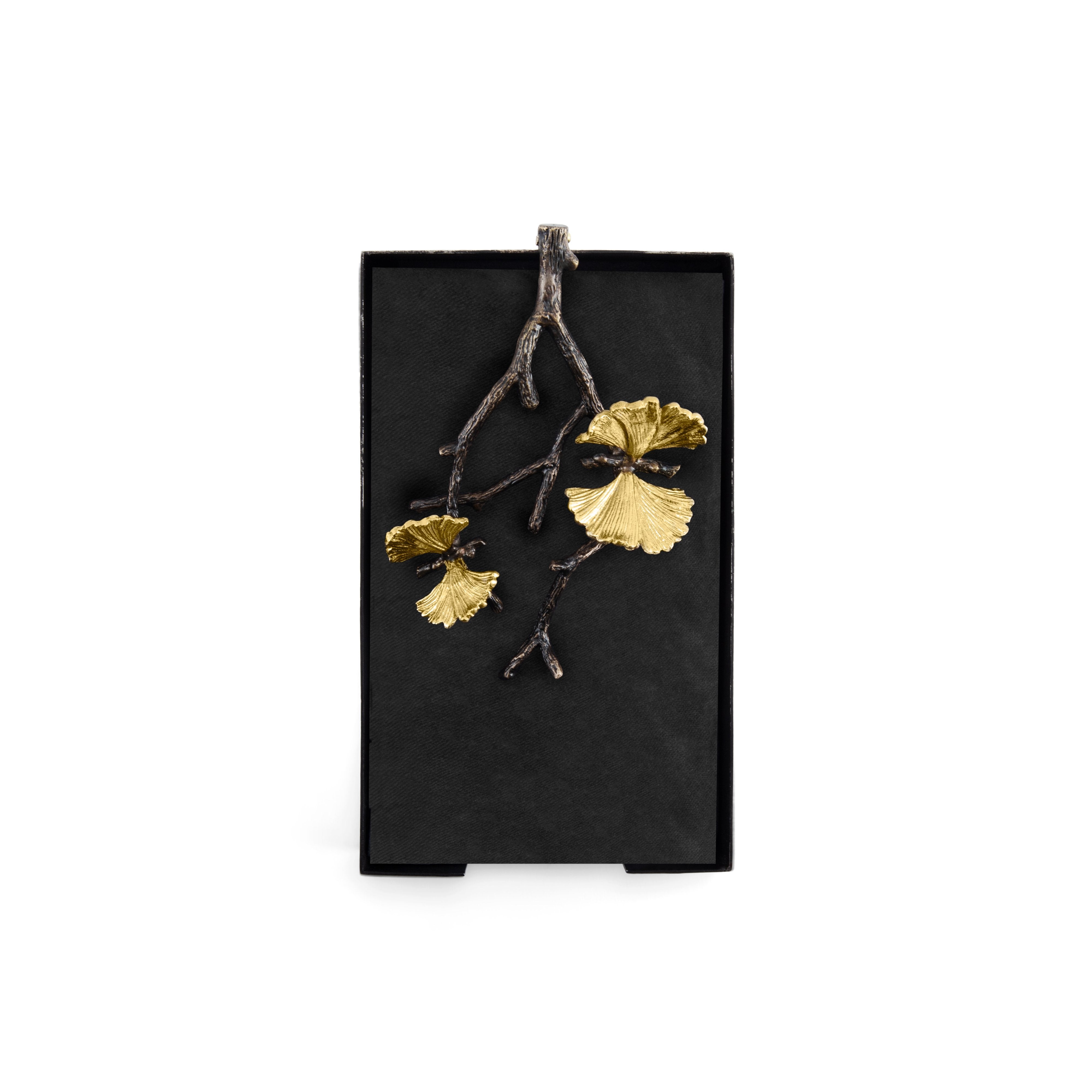 Butterfly Ginkgo Leaf Bathroom Towel Holder - Elegant Guest Hand Towel Rack for Powder Room, Spa, and Luxury Home Decor