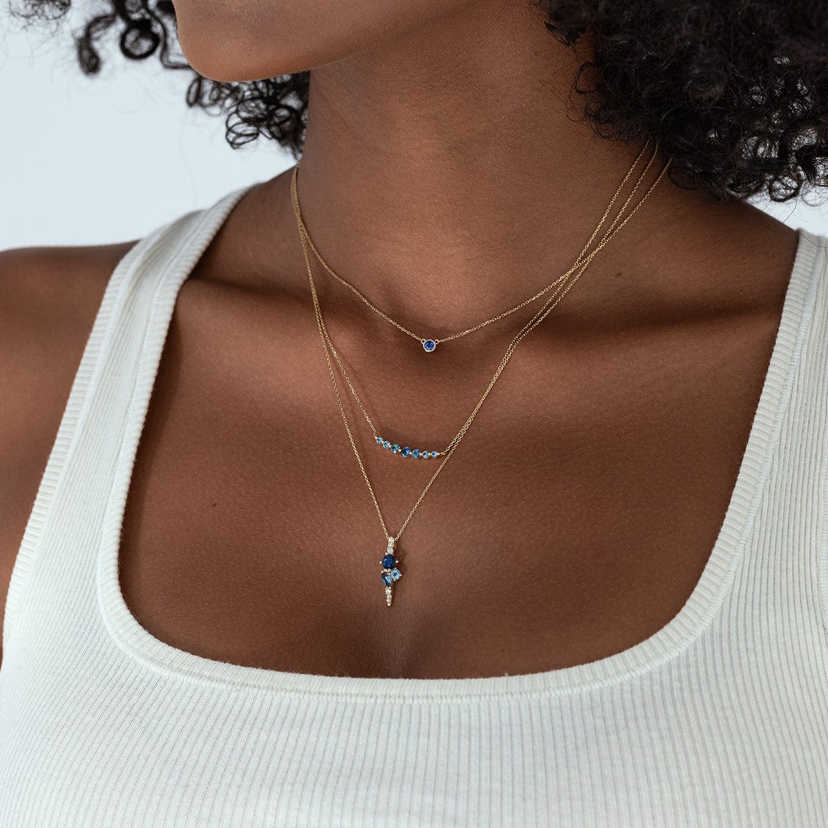 Ocean Starry Cluster Necklace - Elegant Celestial Jewelry for Women, Perfect for Evening Parties, Date Nights & Special Occasions