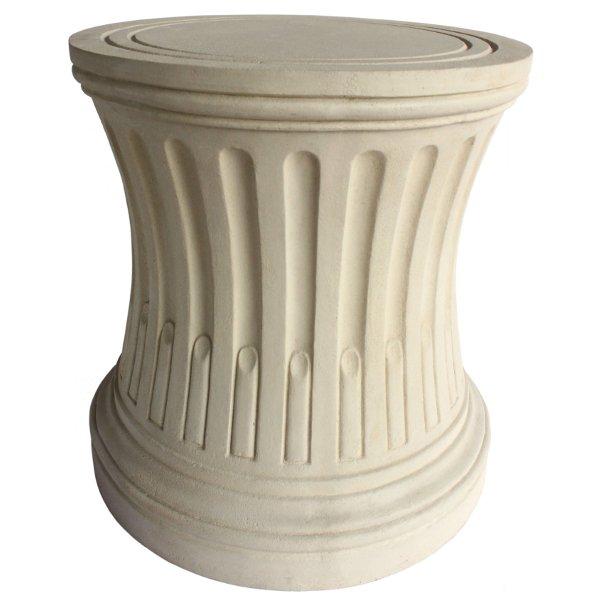 Louis XVI Fluted Side Table - Elegant French Classic Accent Table for Living Room, Bedroom & Entryway Decor