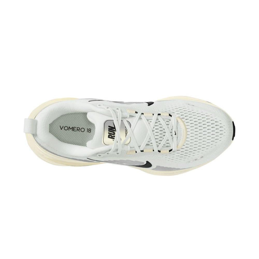 Nike Men's Vomero 18 Running Shoes - Summit White/Black/Coconut Milk | Lightweight Cushioned Sneakers for Jogging, Gym & Daily Wear