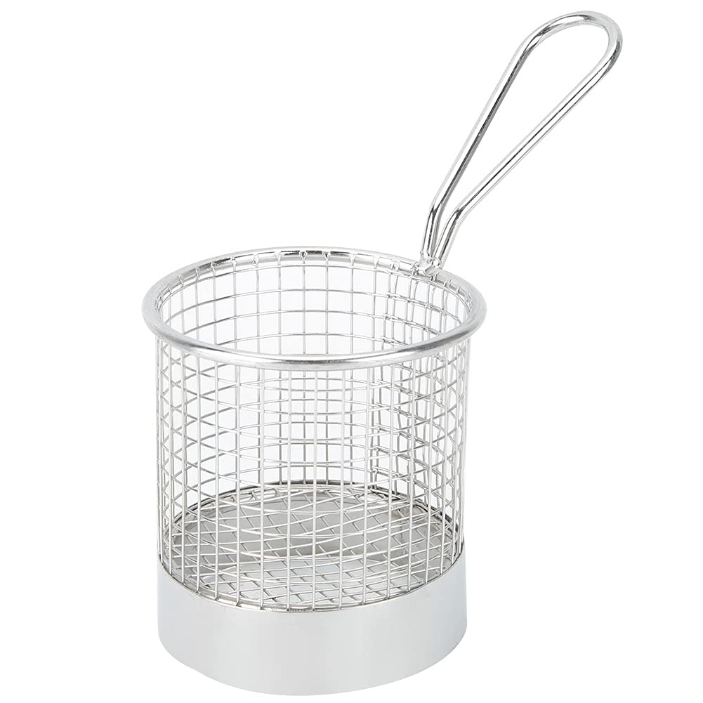 Premium Stainless Steel Food Basket - Heavy Duty Deep Fry Basket for Chips, Snacks, Desserts | Ideal for Restaurants, Catering, Home Kitchen & Outdoor BBQ