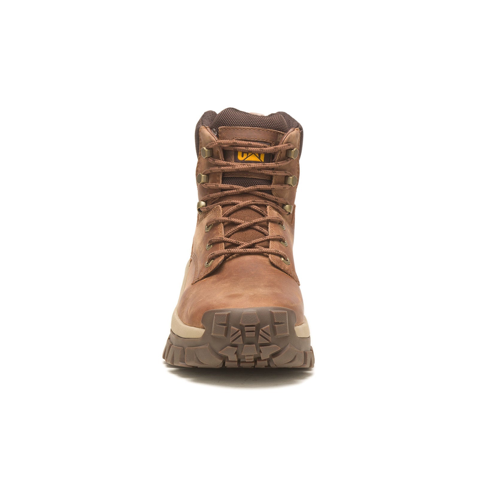 Invader Hi Steel Toe Work Boots for Men - Brown Safety Shoes with Slip Resistant & Electrical Hazard Protection - Perfect for Construction, Warehouse & Industrial Work