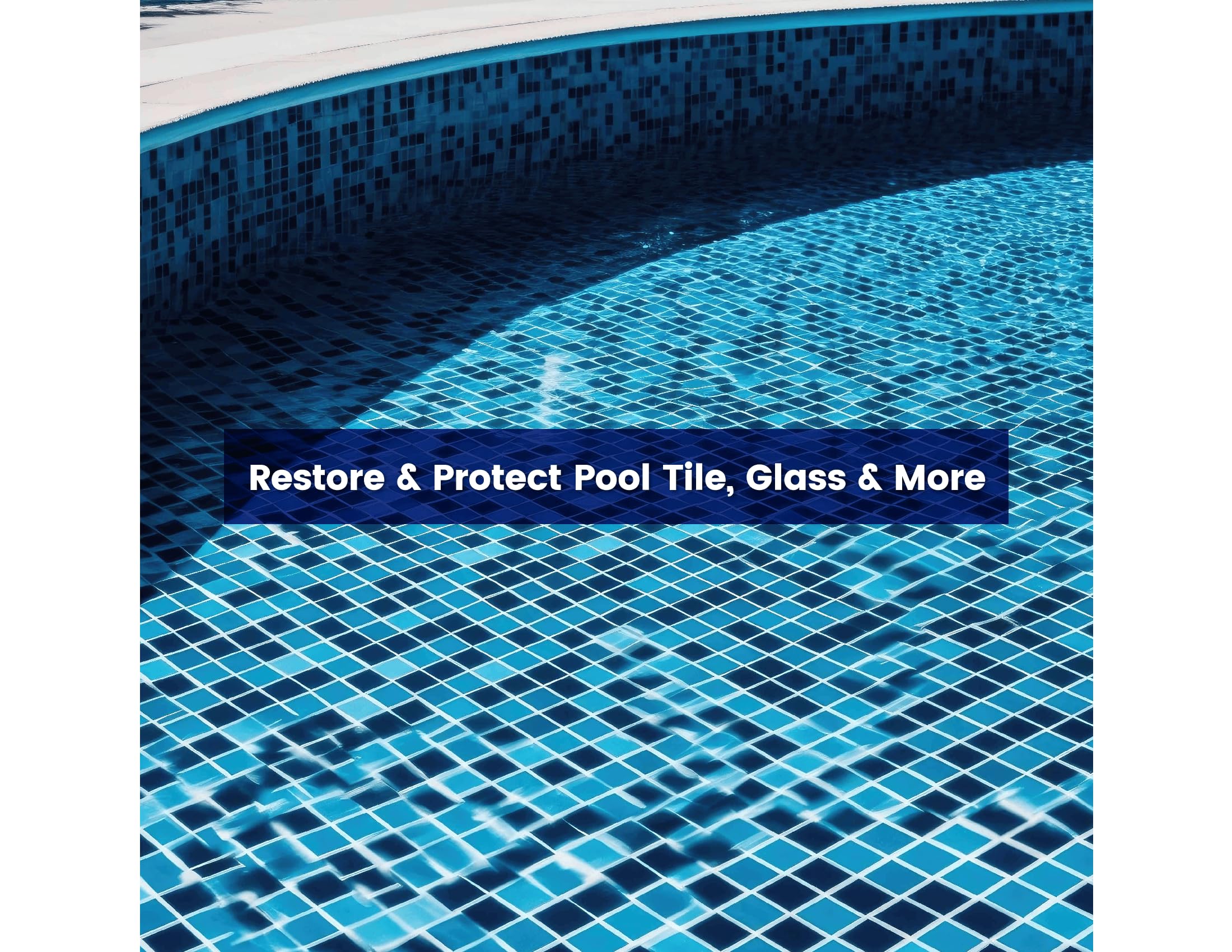 TR3-800-QT Pool Tile Sealer & Restorer - 1 Quart Wet Look Protective Coating for Swimming Pool Tiles | Restores Shine & Prevents Stains | Perfect for Pool Maintenance, Tile Restoration & Waterproofing