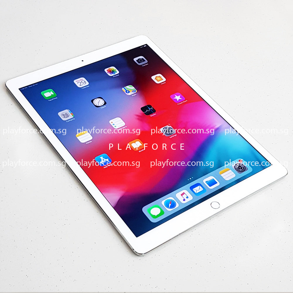 Apple iPad Pro 12.9-inch 1st Generation (128GB, Wi-Fi + Cellular, Silver) - Powerful Tablet for Work, Study & Entertainment