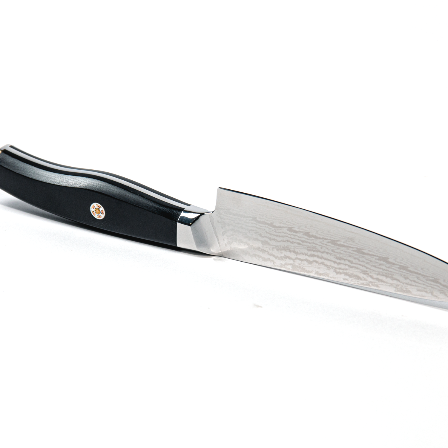 Premium Ergon 5 Japanese Damascus Steel Utility Knife with G10 Handle - Perfect for Camping, Kitchen & Outdoor Adventures