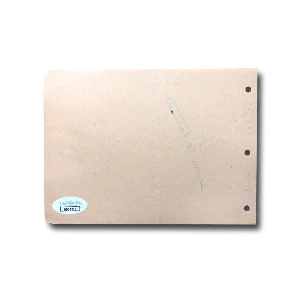 Lynn Fontaine Hand Signed Autograph Album Page with JSA COA - Peter Pan Actress Memorabilia for Collectors & Disney Fans