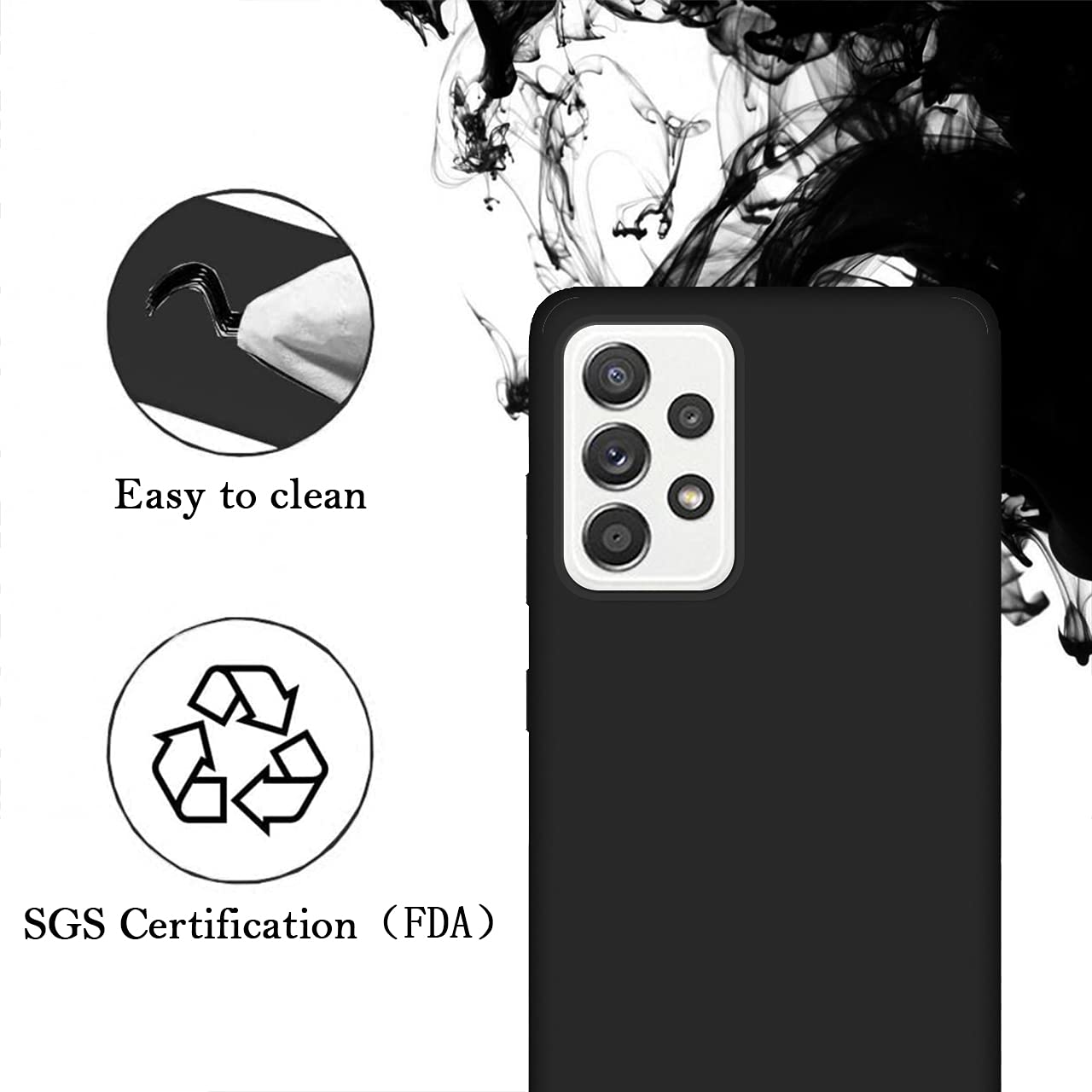 Custom Samsung Galaxy A52 5G Phone Case - Personalized Photo/Text/Name Design - Anti-Scratch Shock-Resistant Soft TPU Protective Cover (Black) - Perfect for Everyday Use, Travel & Gift Giving