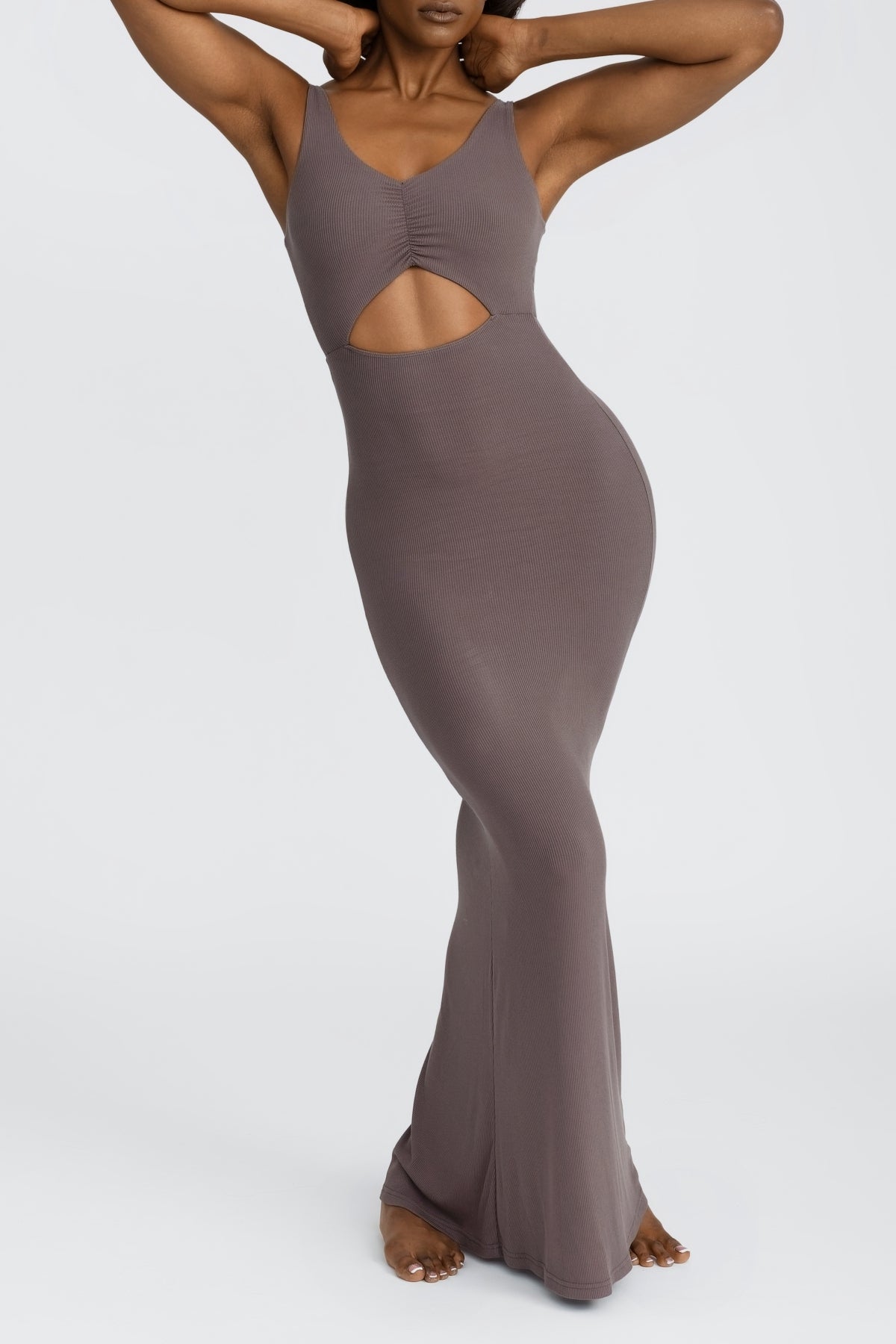 Reily Maxi Dress in Ash - Elegant Long Flowy Dress for Women, Perfect for Summer, Beach, Parties & Casual Outings