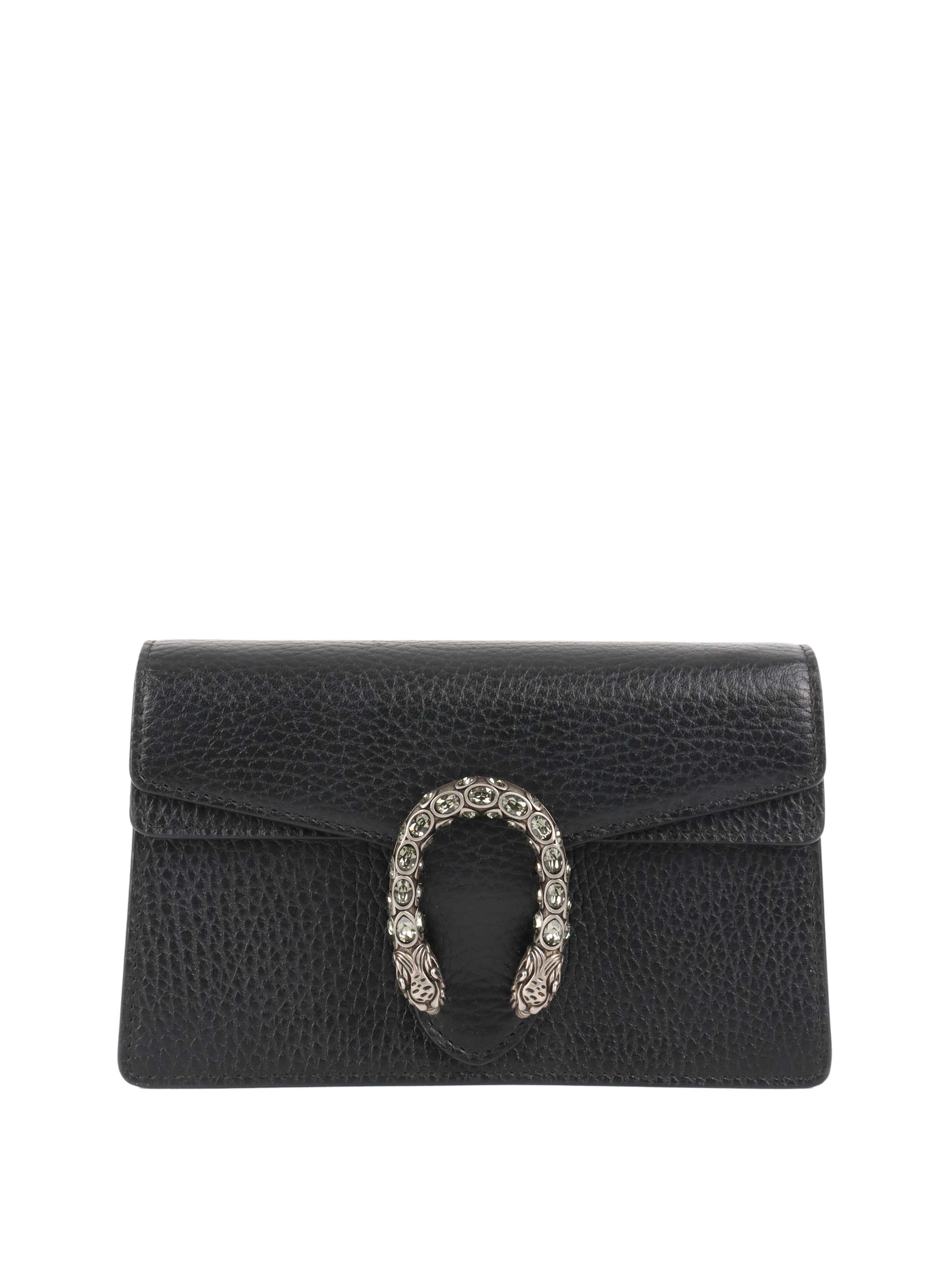 Gucci Black Super Mini Dionysus Bag - Stylish Crossbody Purse for Women, Luxury Designer Handbag for Evening Parties & Daily Use