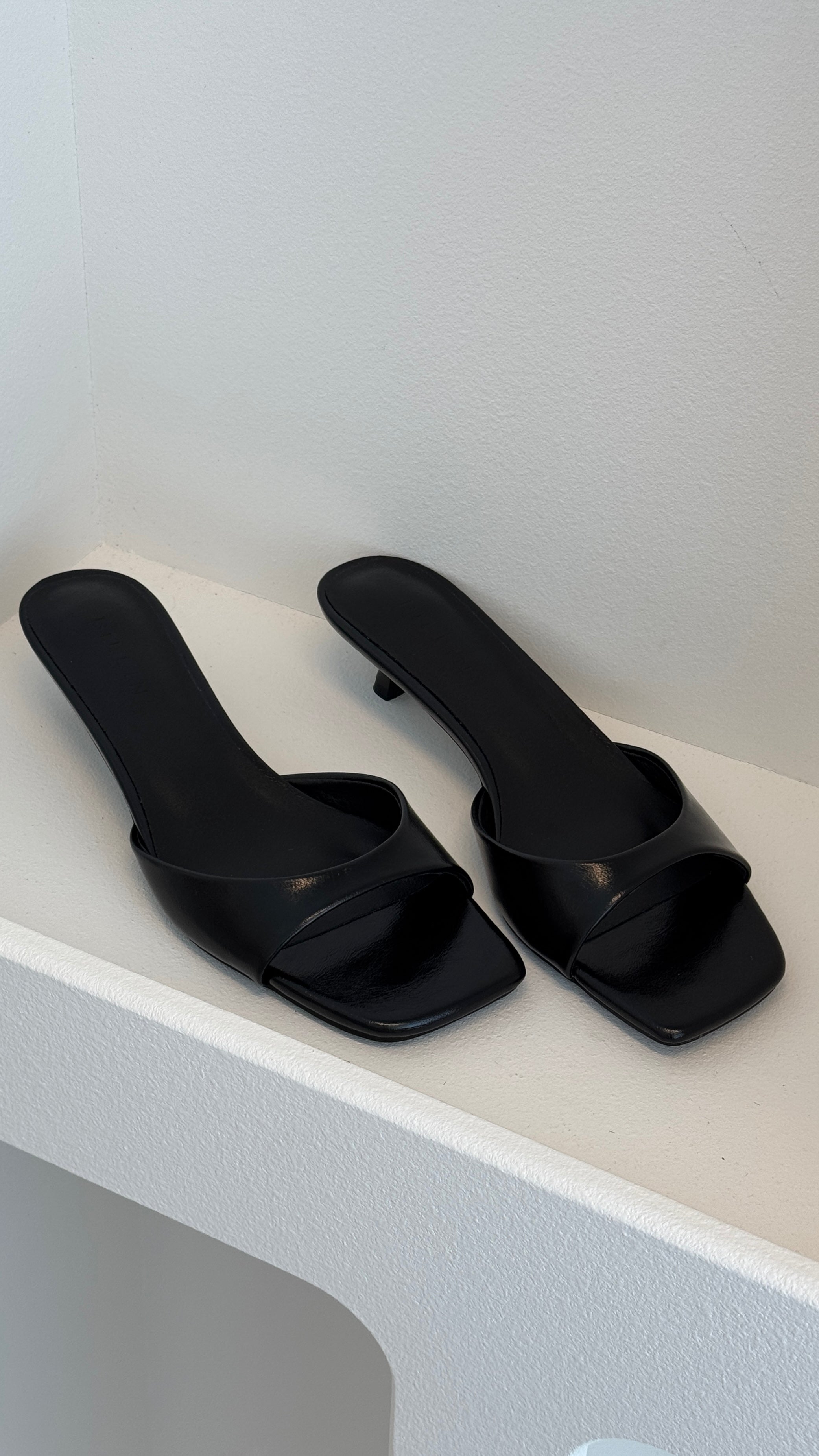 Stylish Black Shine Blossom Heels for Women - Perfect for Parties, Weddings & Evening Events