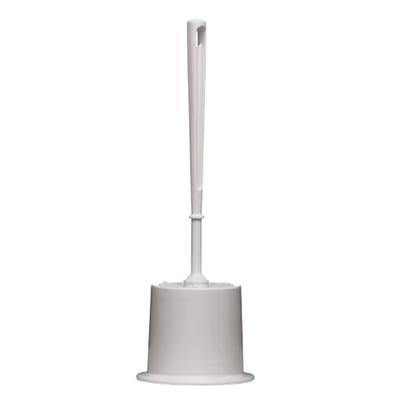 Oates Toilet Brush Set with Holder - Heavy Duty Bathroom Cleaning Brush for Stains & Grime - Ideal for Home, Office & RV Use