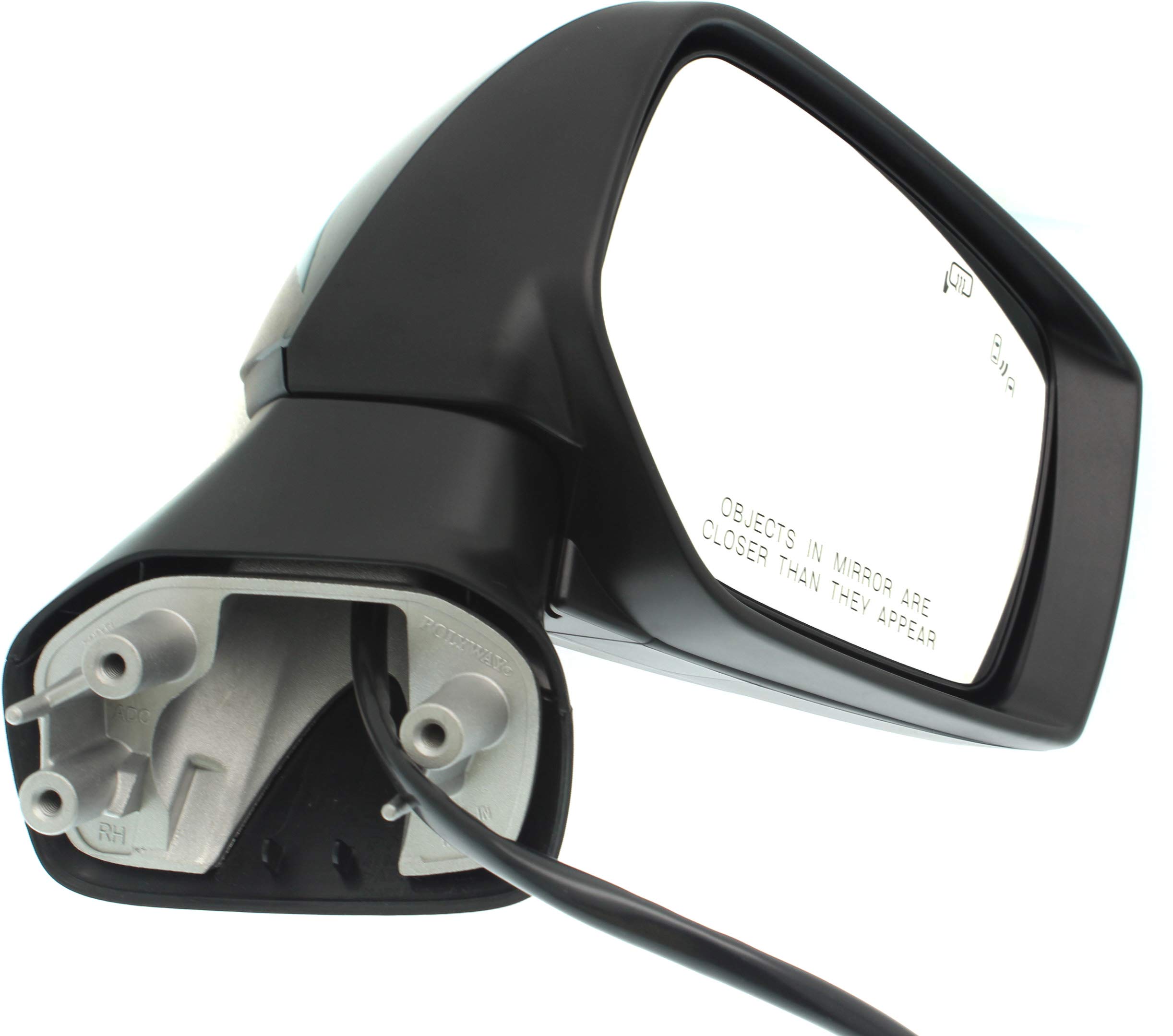 Power Heated Side Mirror with Turn Signal & Blind Spot Monitor for 2015-2017 Subaru Outback/Legacy - Kool Vue Passenger Side Replacement - Paintable Design (Build Date ≤03/2017) - Perfect for Winter Driving & Enhanced Safety