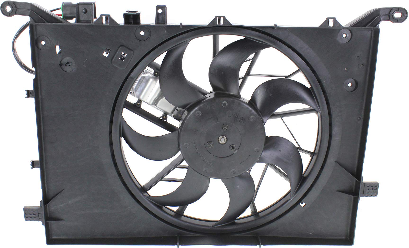 Go-Parts Radiator Fan Assembly for Volvo S60 V70 2001-2003 & S80 with/without Turbo - Includes Control Module - Direct Replacement for 2002 2003 Models - Perfect for Cooling System Repair and Maintenance