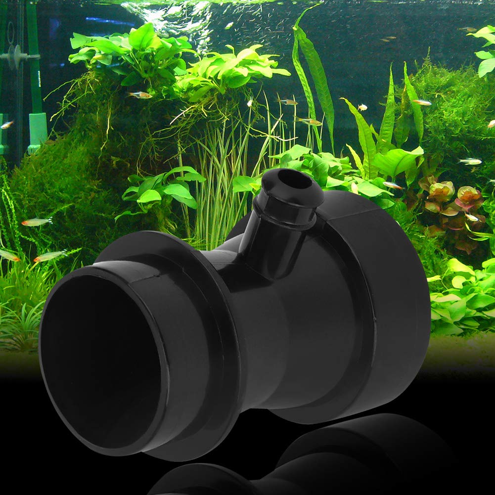 **Black Venturi Tube Air Suction Nozzle for Aquarium Protein Skimmer - DIY Fish Tank Air Pump Accessory for Water Filtration & Oxygenation**    *(Perfect for Saltwater & Freshwater Tanks - Enhances Protein Skimmer Efficiency & Improves Water Quality)*