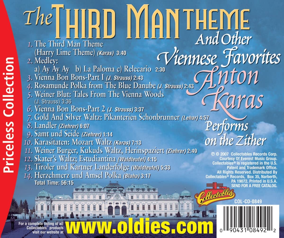 The Third Man Theme & Other Viennese Favorites - Classic Vienna Music Collection for Relaxation, Dinner Parties & Cultural Events