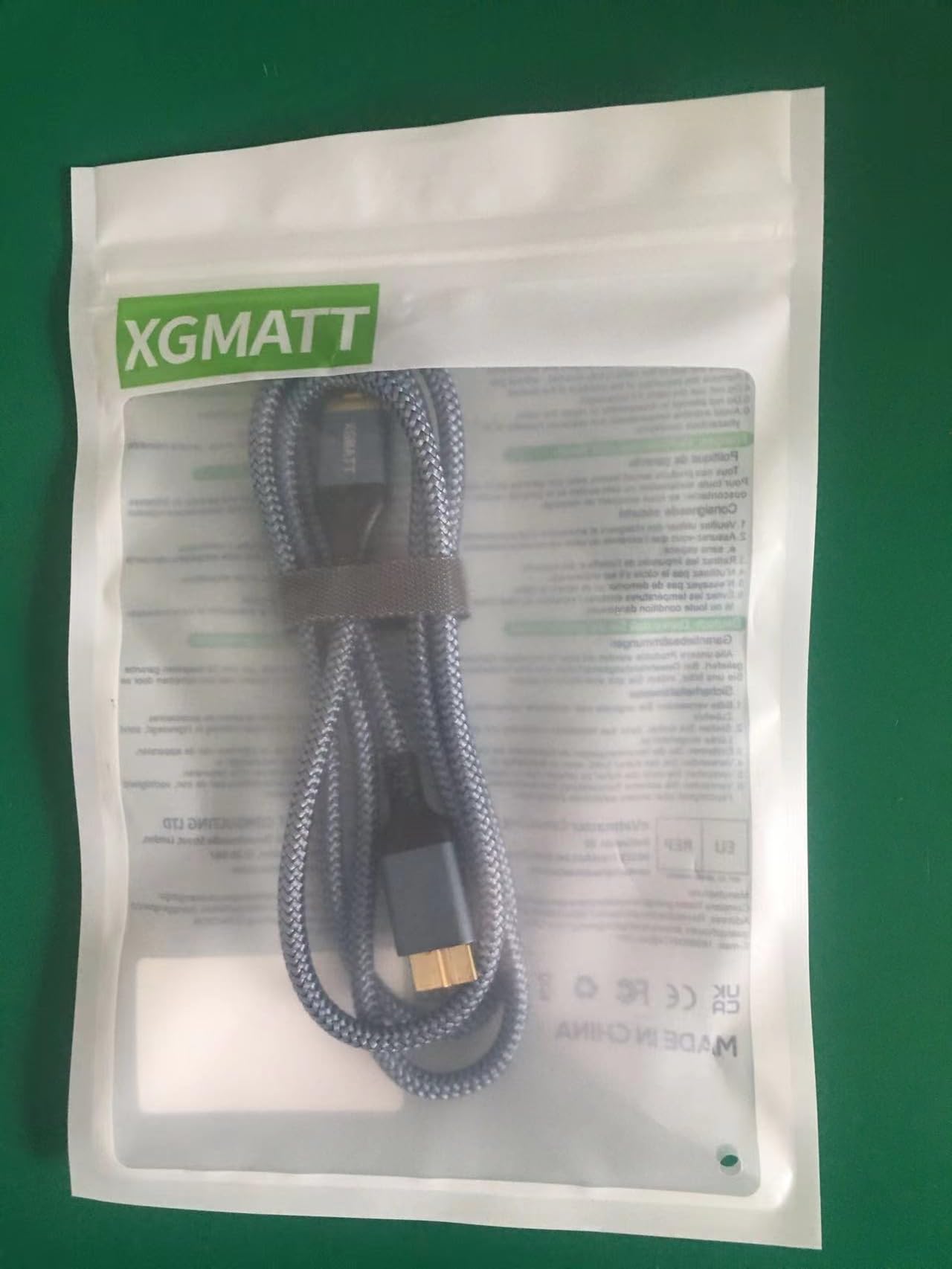 XGMATT USB C to USB 3.0 Micro B Cable 0.5M - High Speed Data Transfer Cable for WD, Toshiba Canvio, Seagate Expansion External Hard Drives - Also Compatible with Samsung Galaxy S5 - Perfect for Data Backup, File Transfer and Mobile Device Charging