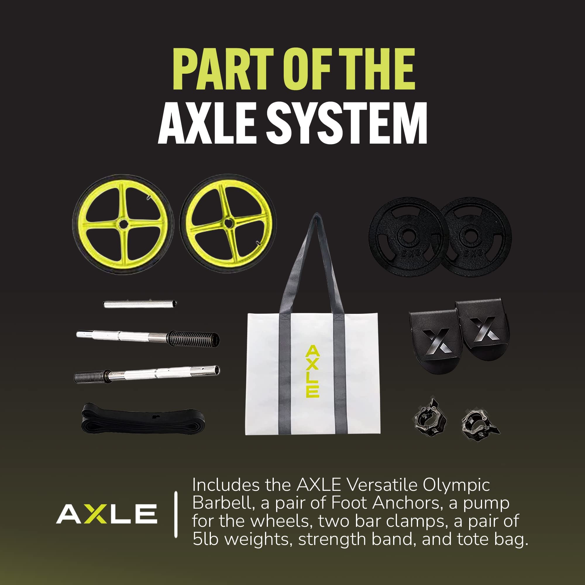 AXLE Home Gym Resistance Band - 1/2