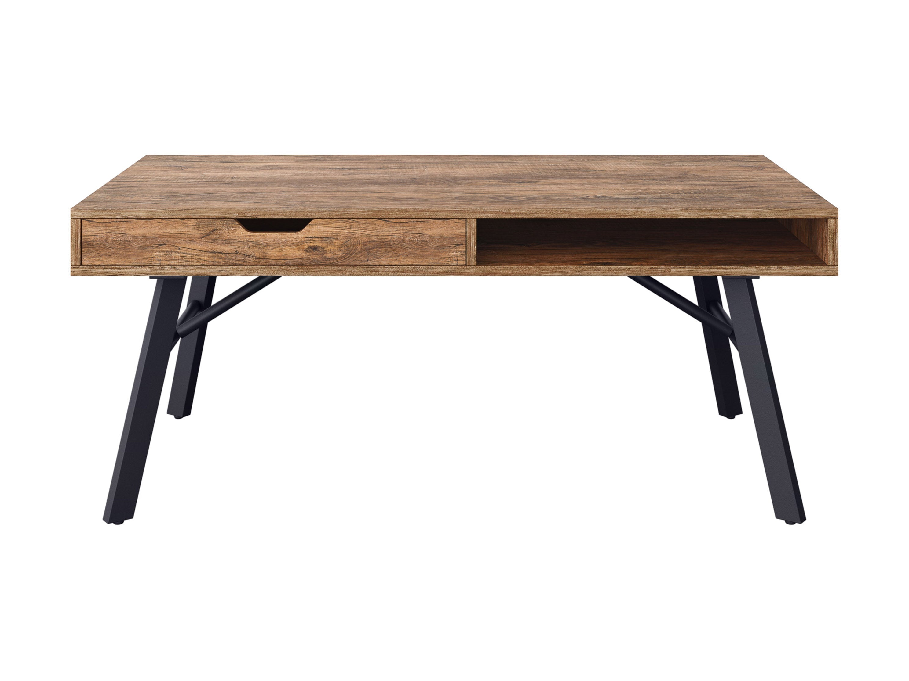 Rustic Wood Coffee Table - Handcrafted Solid Wood Living Room Furniture for Home Decor, Farmhouse Style Center Table - Perfect for Living Rooms, Dens & Cozy Spaces