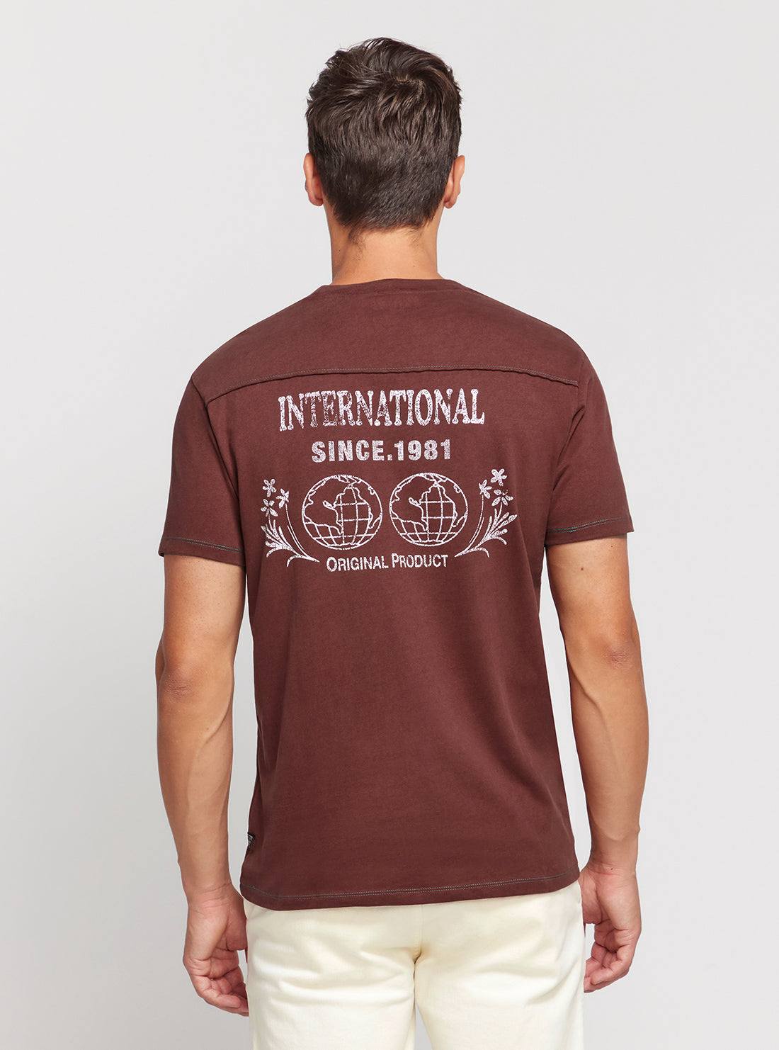 Eco-Friendly Brown Short Sleeve T-Shirt for Men & Women - Soft Cotton Casual Tee for Everyday Wear, Outdoor Activities, and Sustainable Fashion