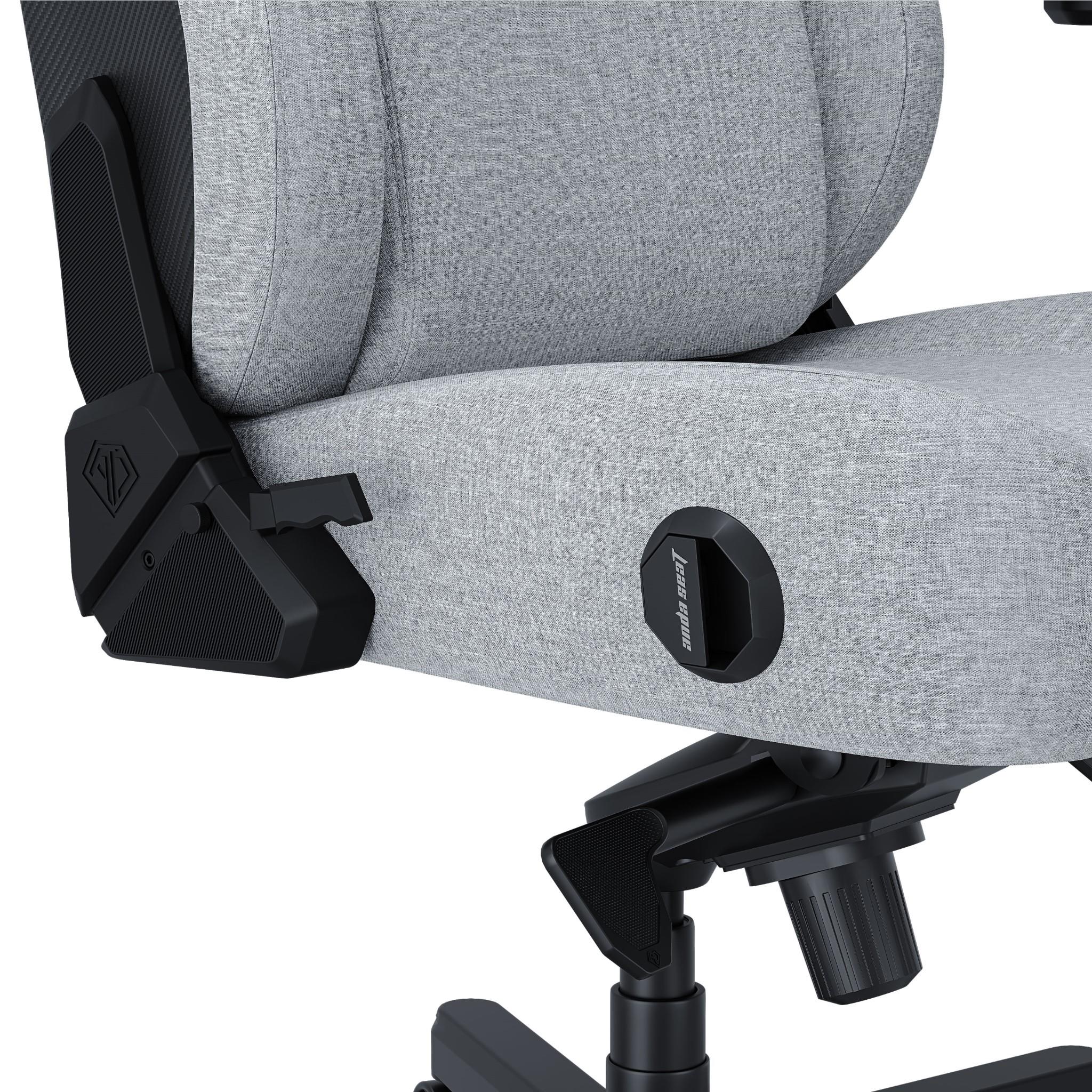 Anda Seat Kaiser 4 Series Premium Gaming Chair - Ergonomic Office & PC Gaming Chair with Adjustable Lumbar Support - Large Size Ash Grey - Perfect for Esports, Streaming & Home Office Work