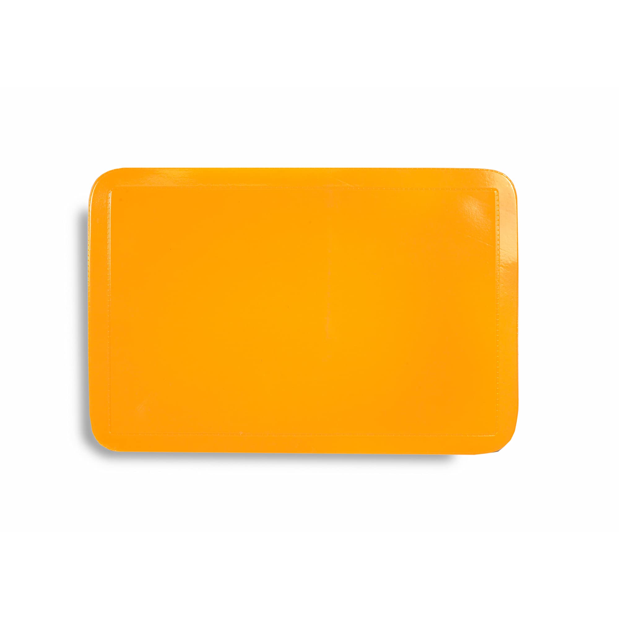 12-Pack Yellow Plastic Placemats for Dining Table - Waterproof & Durable Table Mats for Kitchen, Party, Picnic & Outdoor Use