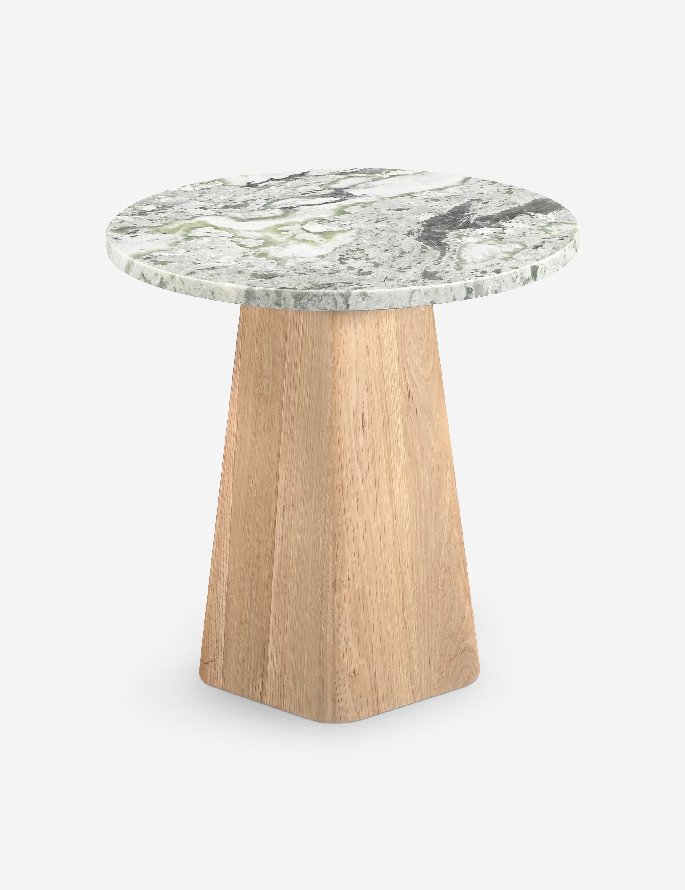Hendel Round Side Table - Modern End Table for Living Room, Bedroom, or Office - Small Accent Table with Sturdy Metal Base - Perfect for Coffee, Books, or Decor