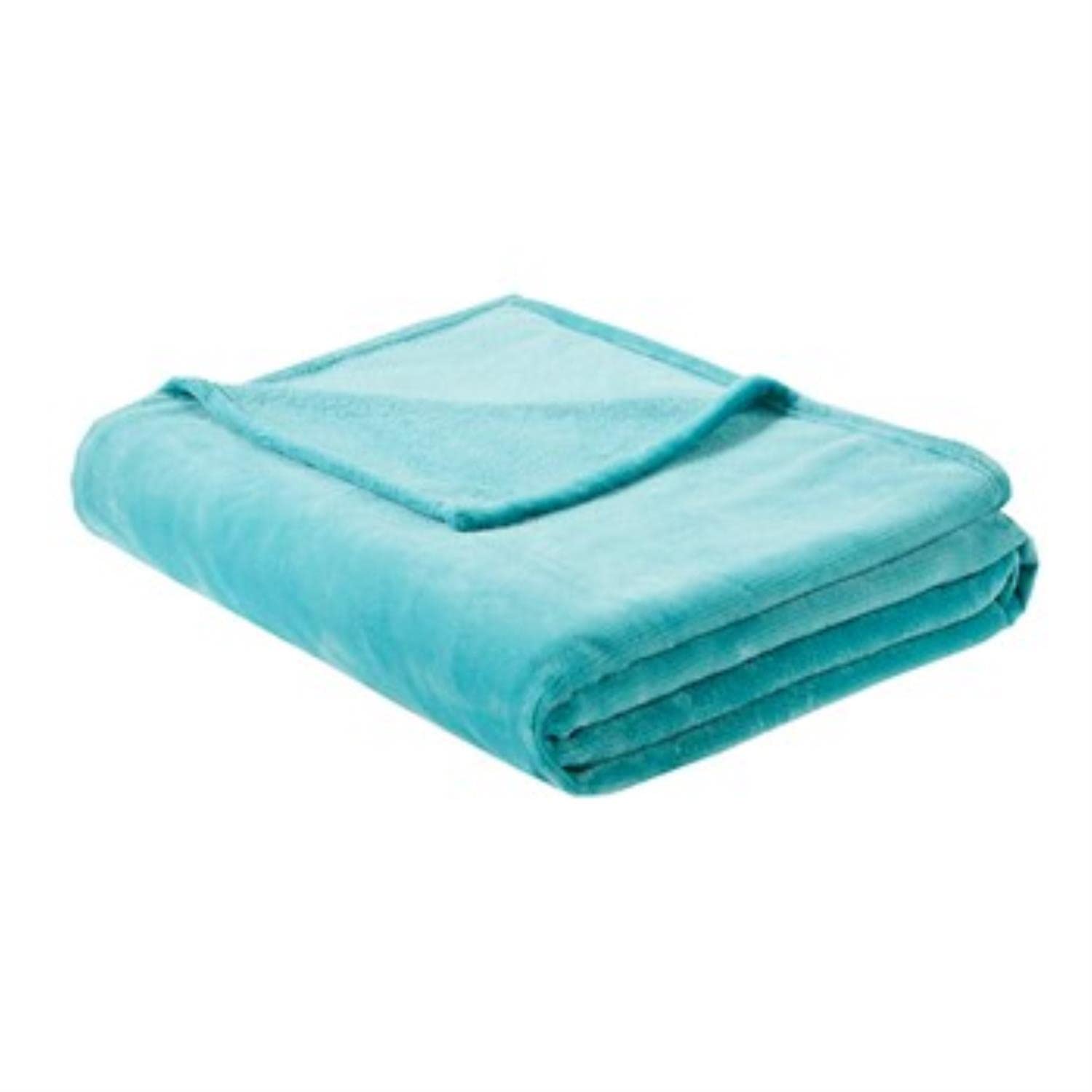 Premium Oversized Plush Throw Blanket - Soft Luxury All-Season Microlight Cover for Bed, Couch, Full/Queen Size - Aqua Blue - Perfect for Cozy Nights, Movie Time & Home Decor
