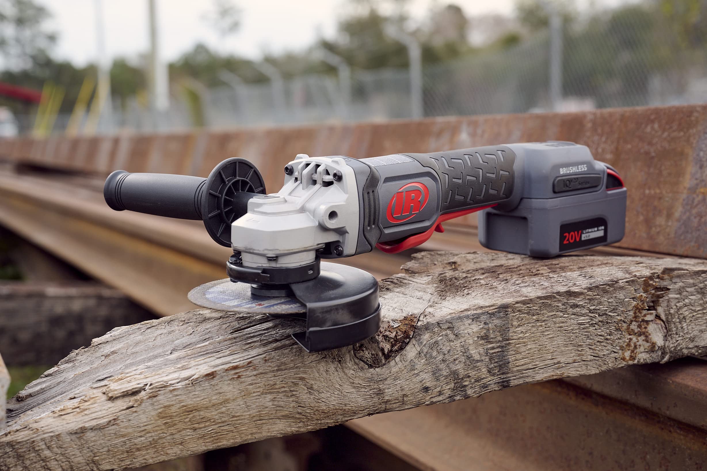Ingersoll Rand G5351-K22 20V Cordless Angle Grinder & Cut-off Tool with 2 Batteries - 8000 RPM, 1HP Power, 4.5
