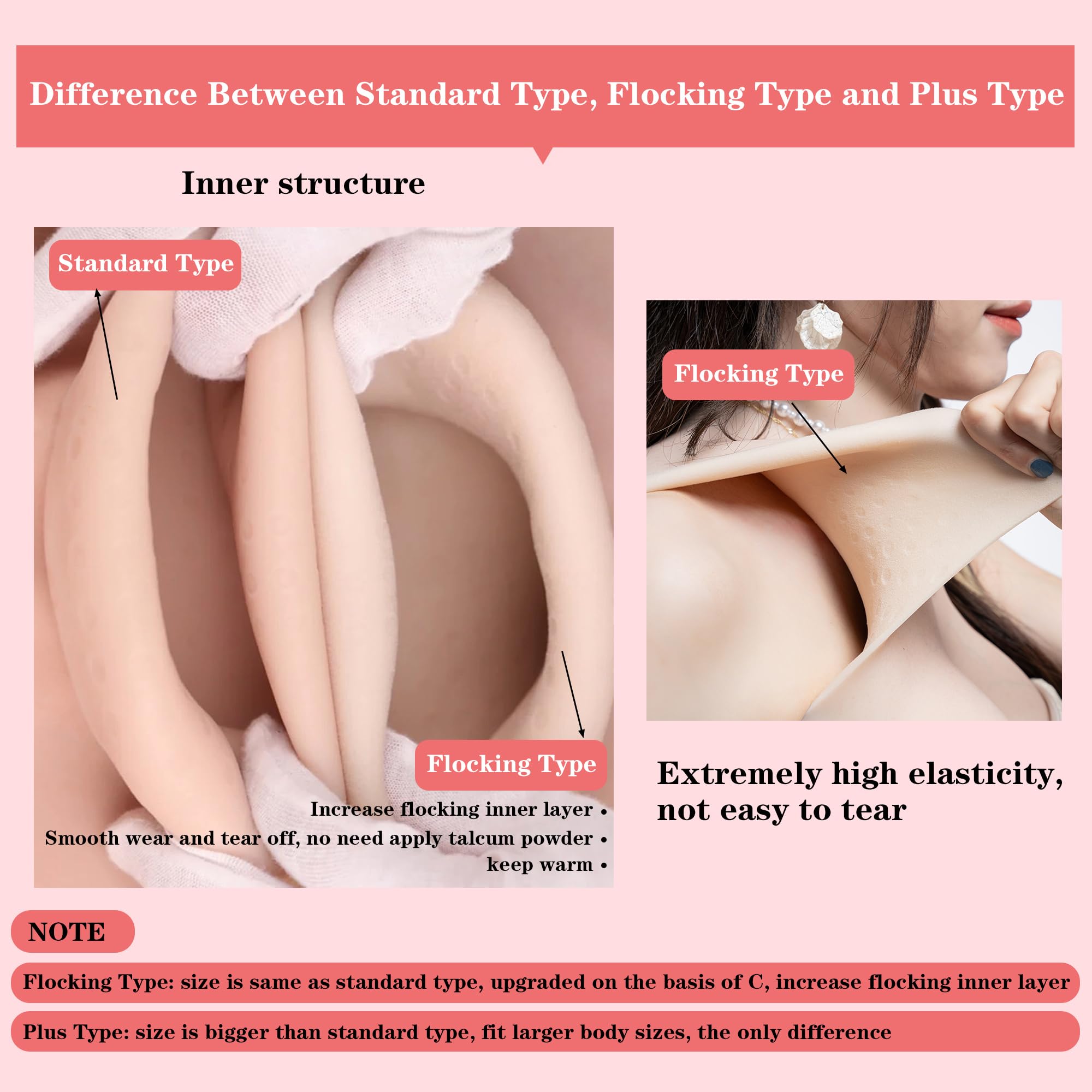 Realistic Silicone Breast Plates for Crossdressers & Transgender - Ultra-Soft 8th Gen Technology, Natural Skin Feel - Perfect for Cosplay, Drag Shows & Gender Affirmation