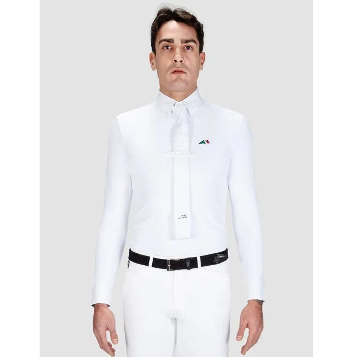 Equiline Men's David Long Sleeve Dress Shirt - Formal Business Attire for Office, Wedding & Special Occasions
