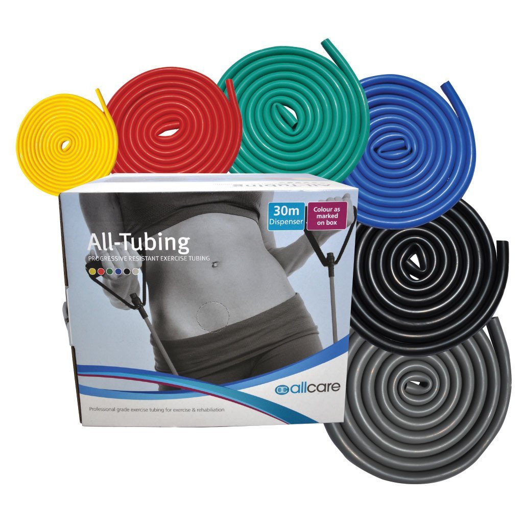 66Fit AllCare Exercise Resistance Bands - 30 Meter (98.4 Feet) Heavy Duty Workout Bands for Strength Training, Yoga, Pilates & Home Fitness - Perfect for Gym, Physical Therapy & Full Body Toning
