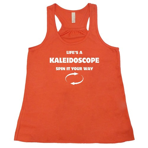 Life's A Kaleidoscope Spin It Your Way T-Shirt | Trendy Graphic Tee for Women & Men | Perfect for Casual Wear, Music Festivals & Artistic Expression