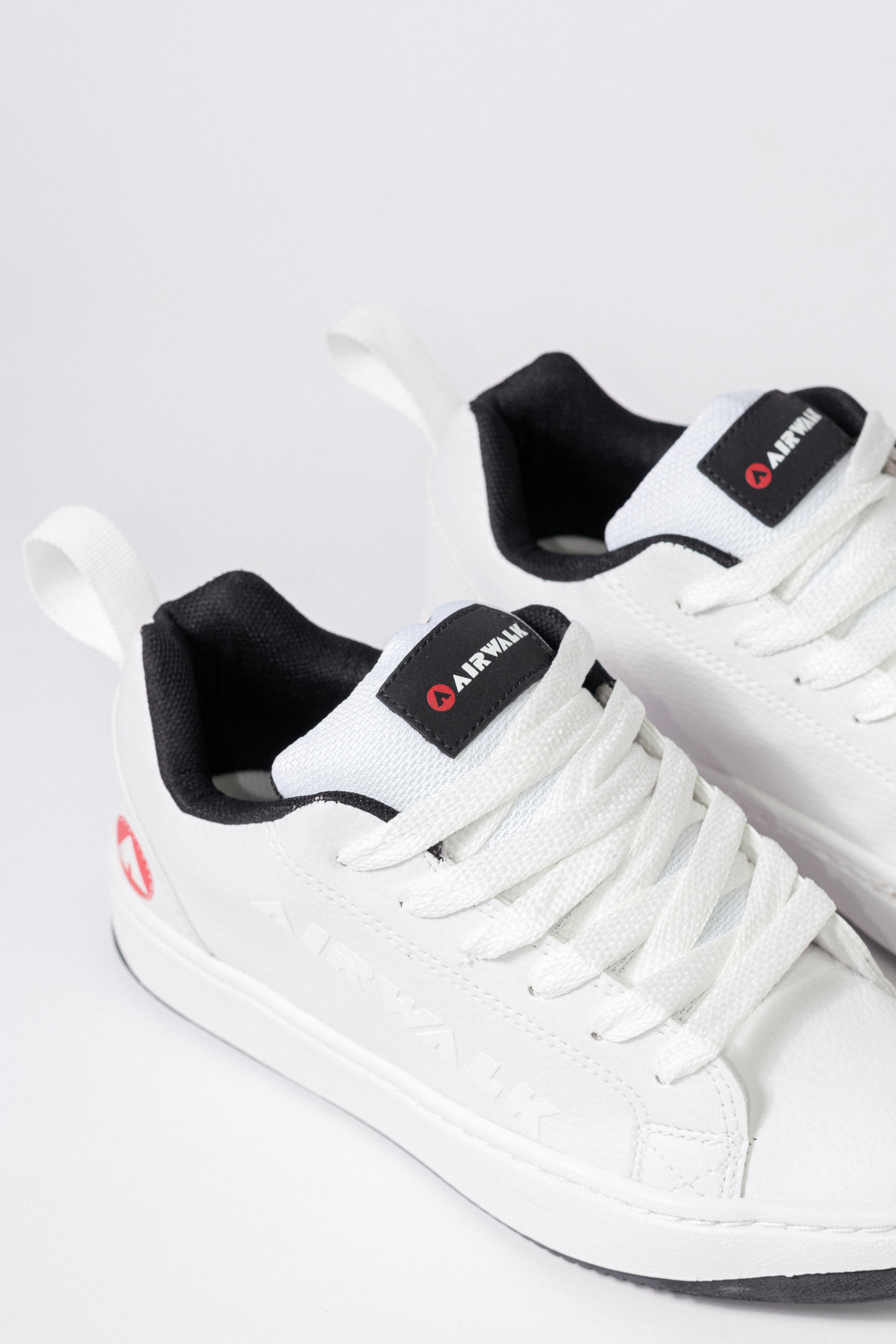 Air Walk Unisex Coolaste White Sneakers - Comfortable Casual Shoes for Men & Women | Perfect for Walking, Running & Everyday Wear
