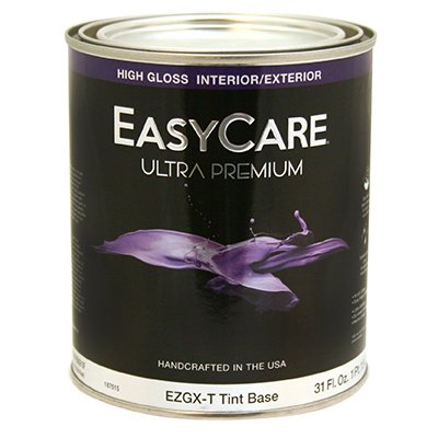 EZGXT-QT Quart Gloss Tint Base Paint - High Gloss Finish for Interior & Exterior Walls, Cabinets, Furniture - DIY Home Improvement & Professional Painting Projects