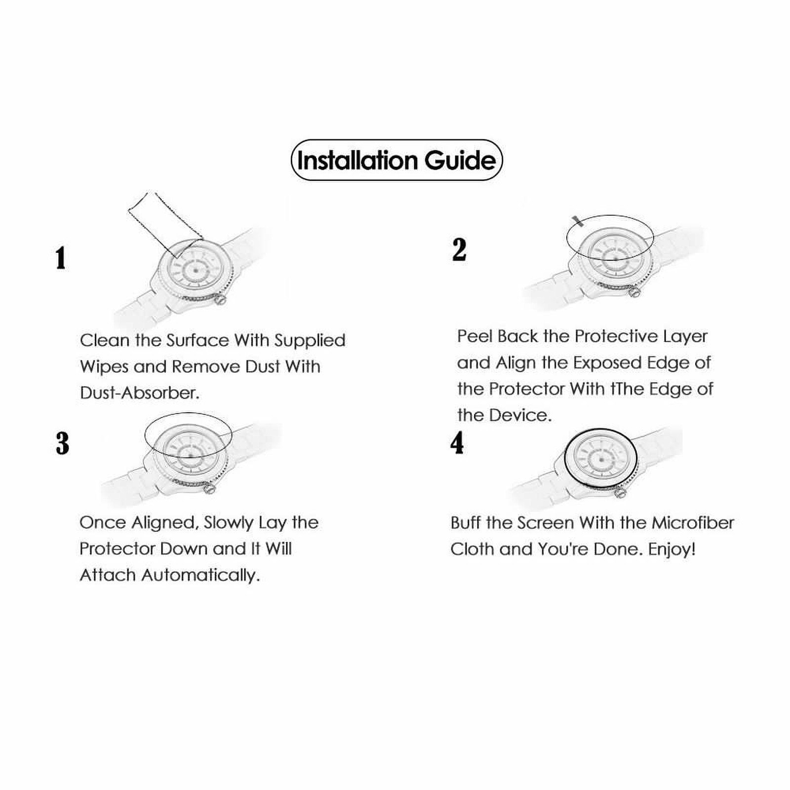 Premium ZRL 9H 2.5D Tempered Glass Screen Protector for Ticwatch 2/S/E - Ultra HD Clear, Anti-Scratch, Bubble-Free - Perfect for Workouts, Outdoor Activities & Daily Use