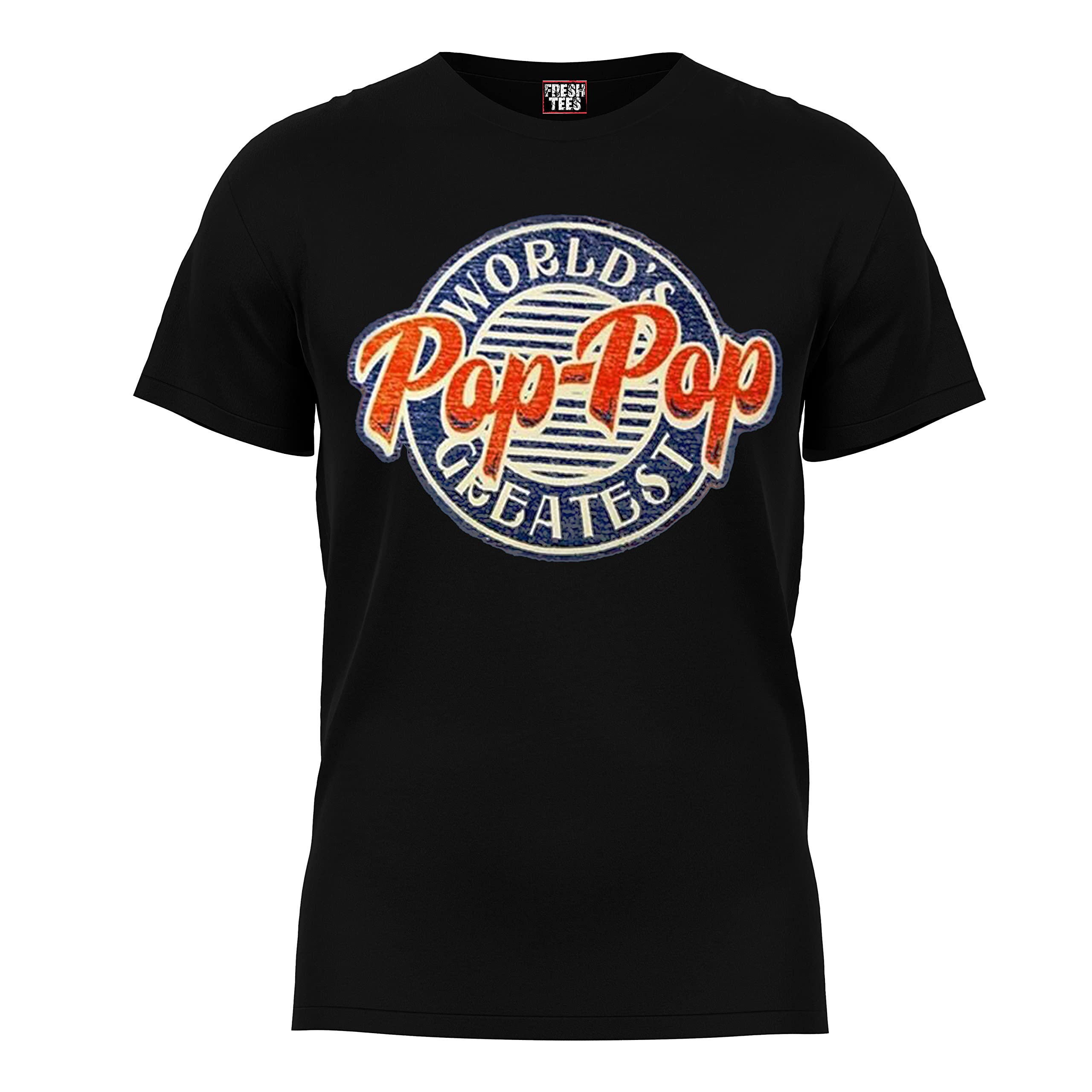 Fresh Tees® World's Greatest Pop-Pop Father's Day T-Shirt - Funny Gift for Husband, Dad & Grandpa - Perfect for Birthday, Anniversary & Family Gatherings