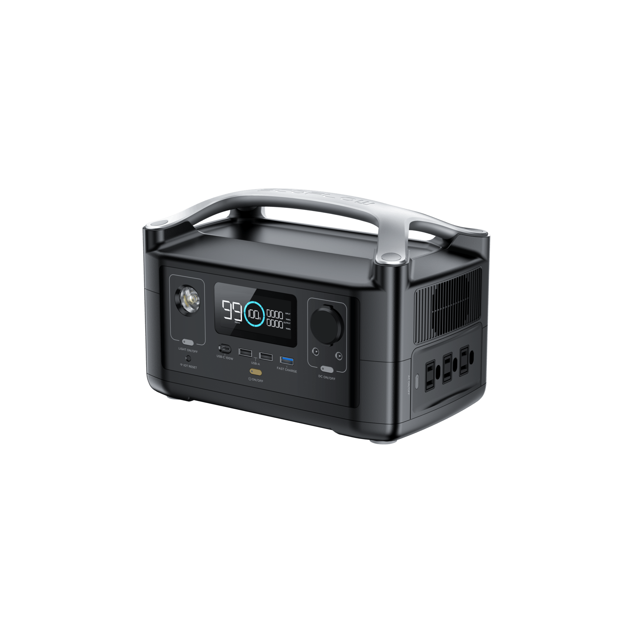 EcoFlow RIVER 600W Portable Power Station with 288Wh Capacity - Perfect for Camping, RV Trips, and Emergency Power Outages
