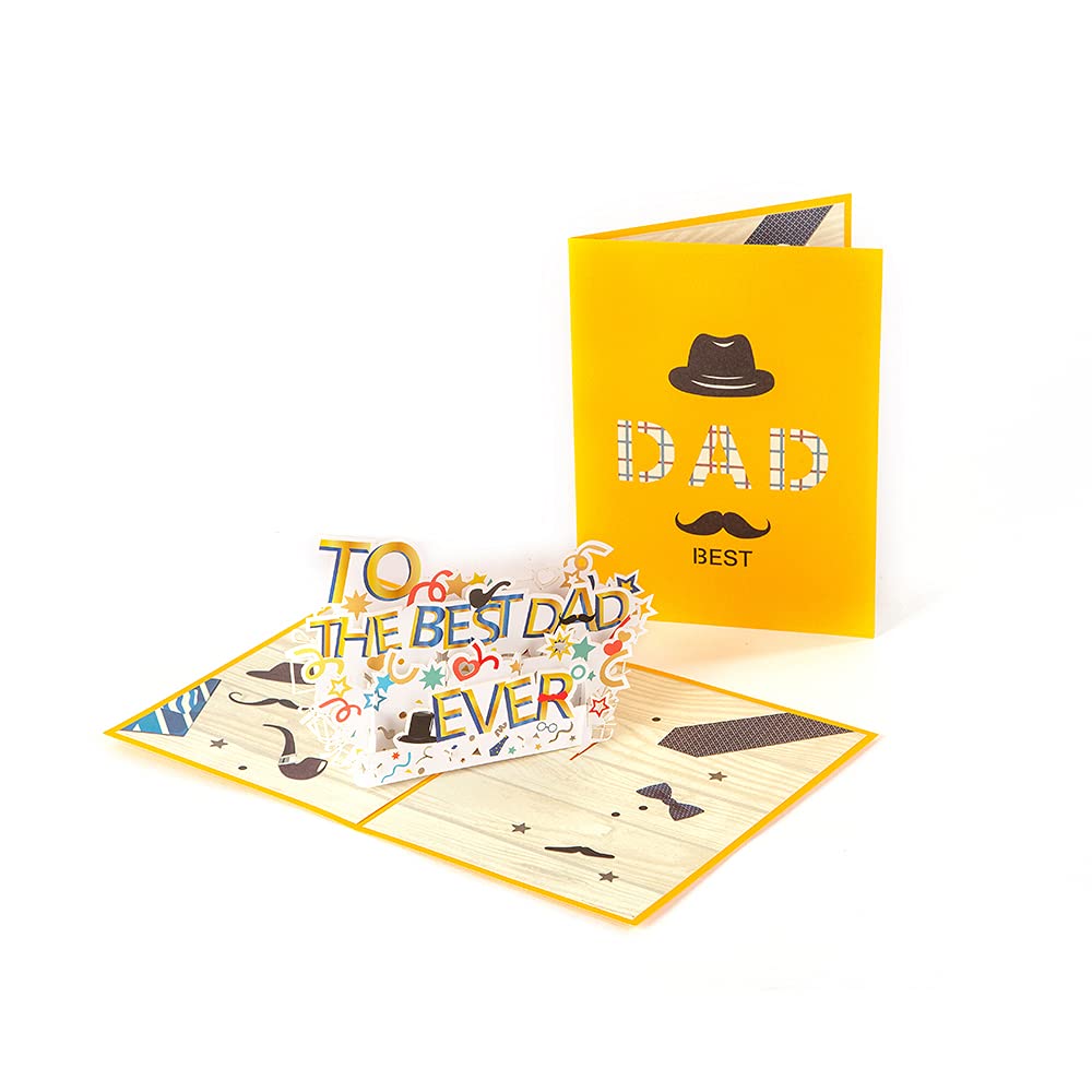 Dearjana 3D Pop Up Greeting Card for Dad - Best Father's Day Card, Birthday Card for Dad, Unique Handmade Gift for Father | Perfect for Father's Day, Birthday Celebrations & Special Occasions