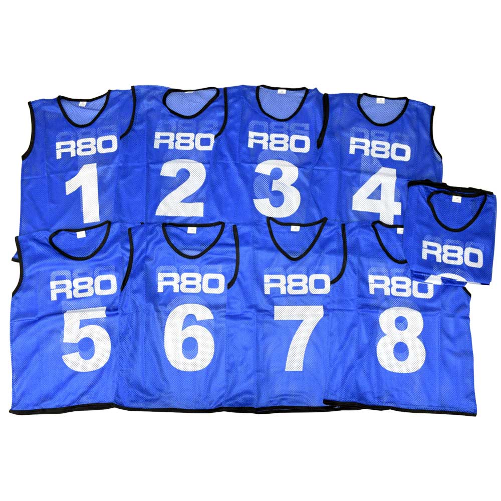 1-15 Numbered Training Bib Sets for Soccer, Basketball & Sports Teams - Reusable Mesh Practice Vests for Kids & Adults