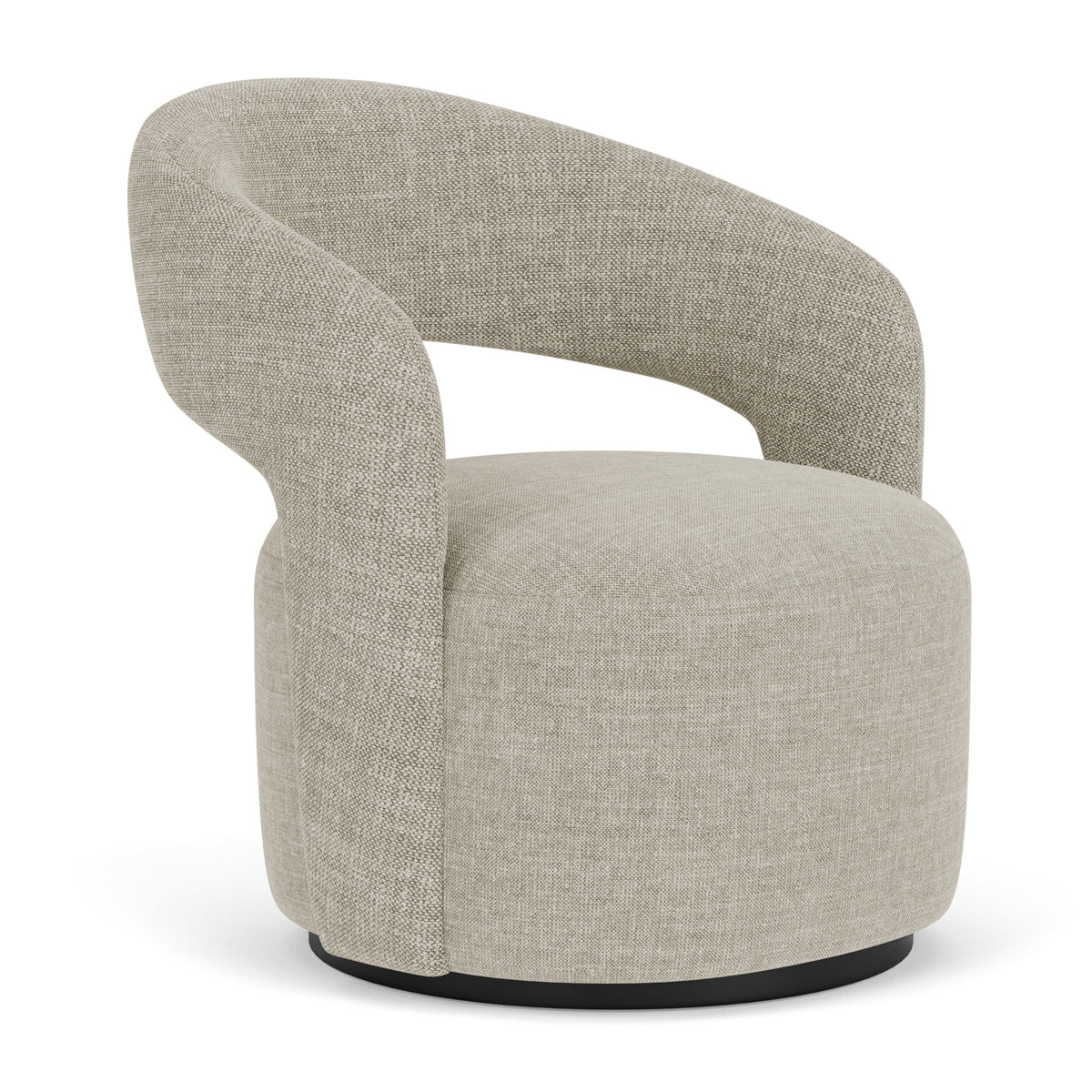 Stylish Judi Fabric Swivel Armchair - Modern Upholstered Accent Chair with 360° Rotation for Living Room, Bedroom or Office - Comfortable Lounge Seating for Home Decor