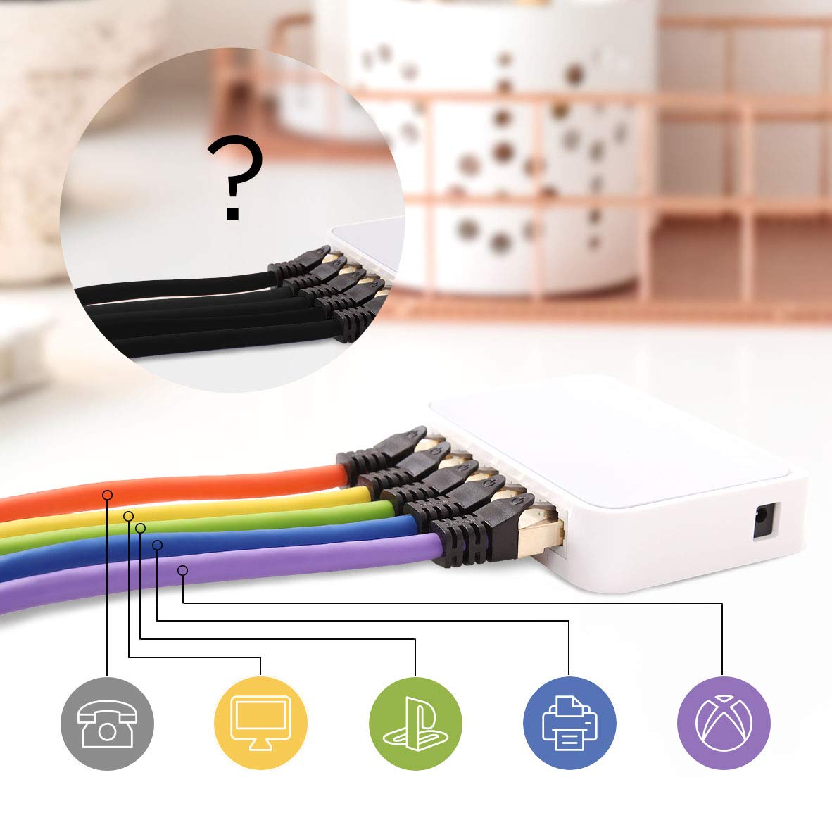 Duronic CAT 8 Ethernet Cable 10M (32.8ft) High-Speed 40Gbps 2000MHz Shielded Network Cable, SFTP Snagless RJ45 for Gaming, Streaming & Home Office - Blue