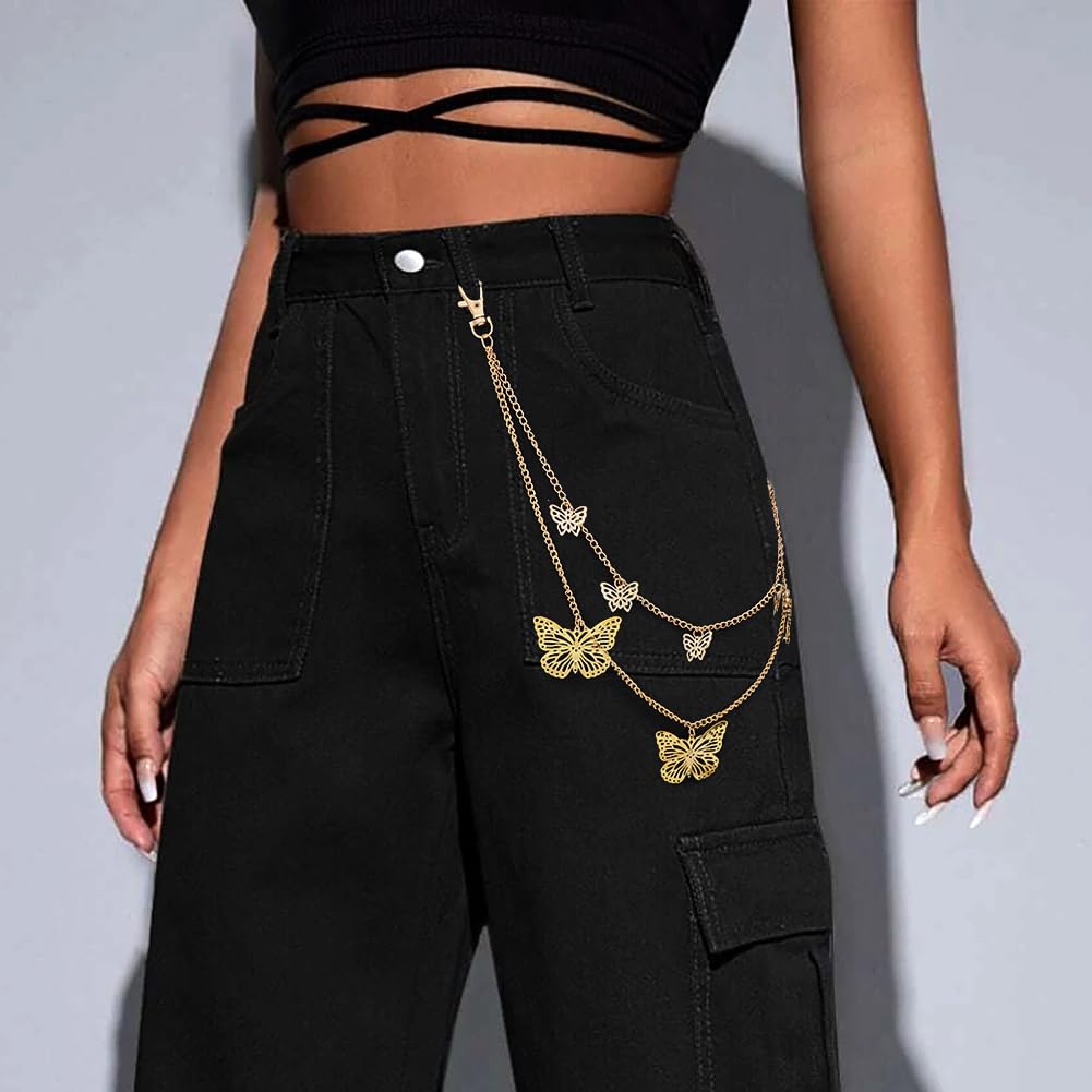 Punk Trouser Chain - Stylish & Functional Unisex Jeans Wallet Chain | Perfect for Punk Fashion, Gothic Style & Everyday Outfits