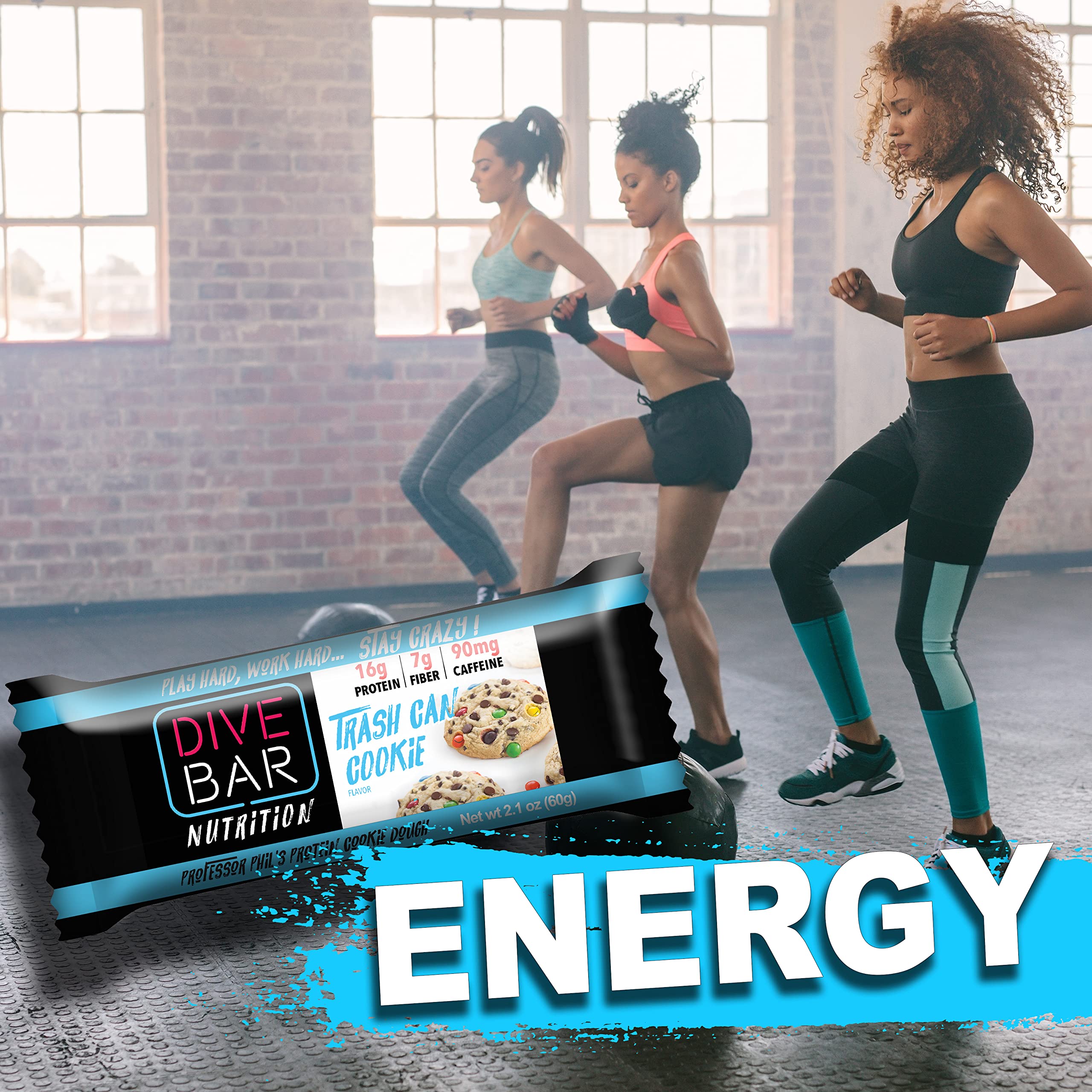 Caffeinated Protein Bars with Low Sugar - Energy Bars for Sports, Crossfit, Spin, Weight Watchers & Weight Loss Surgery - 4 Delicious Soft Bake Cookie Bars (Starter Pack) - Perfect for Pre-Workout, Post-Workout & On-the-Go Snacking