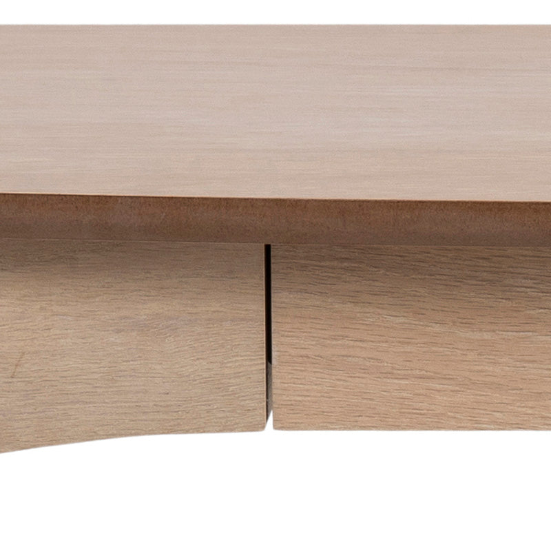 VIVEKA Study Desk 105cm - Natural Wood Home Office Desk for Students & Professionals - Perfect for Small Spaces, Dorm Rooms & Home Offices