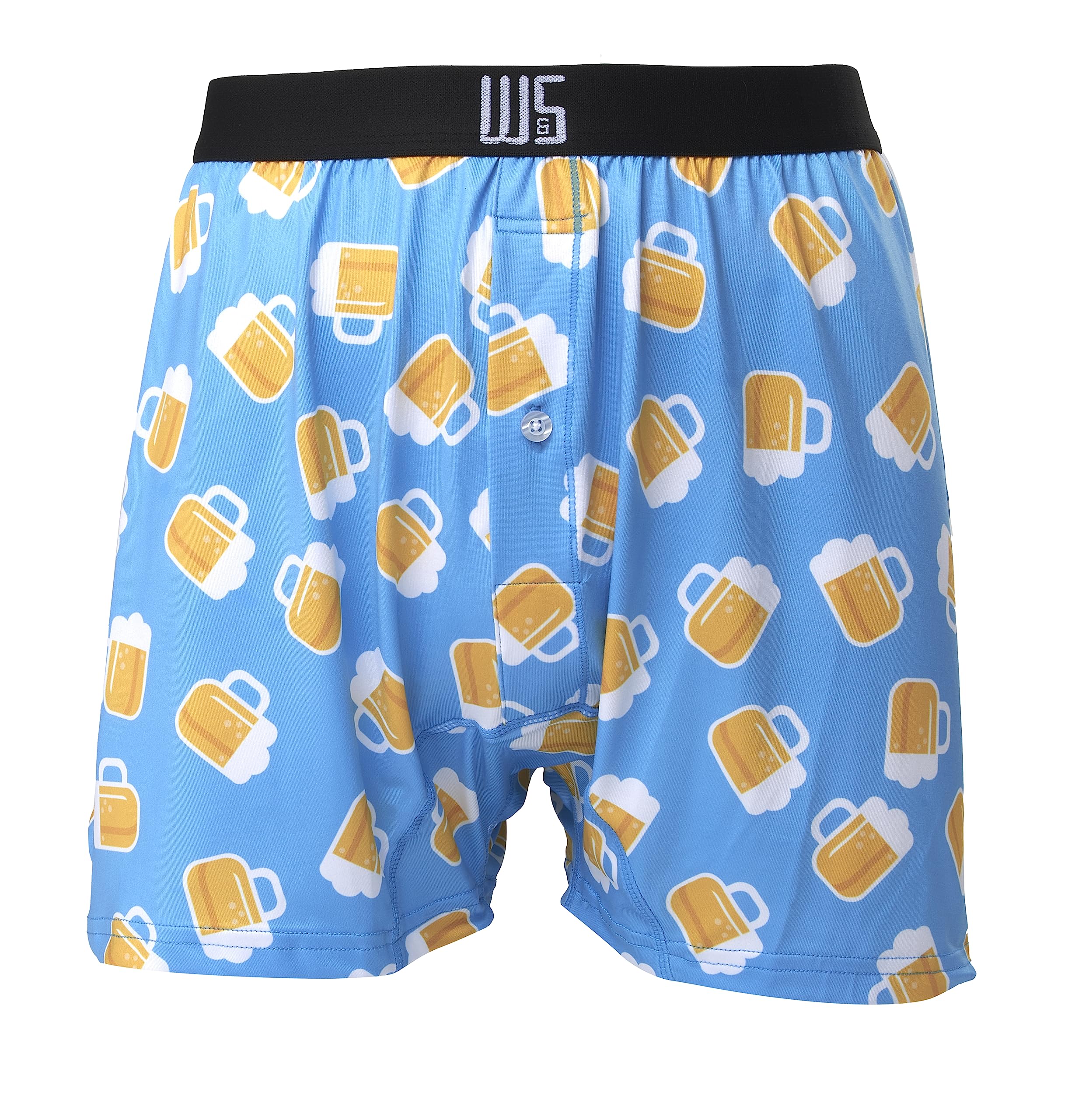 Warriors & Scholars Men's Boxer Shorts - 6 Pack Printed Cotton Underwear for Comfort & Style | Perfect for Sleep, Lounge & Everyday Wear
