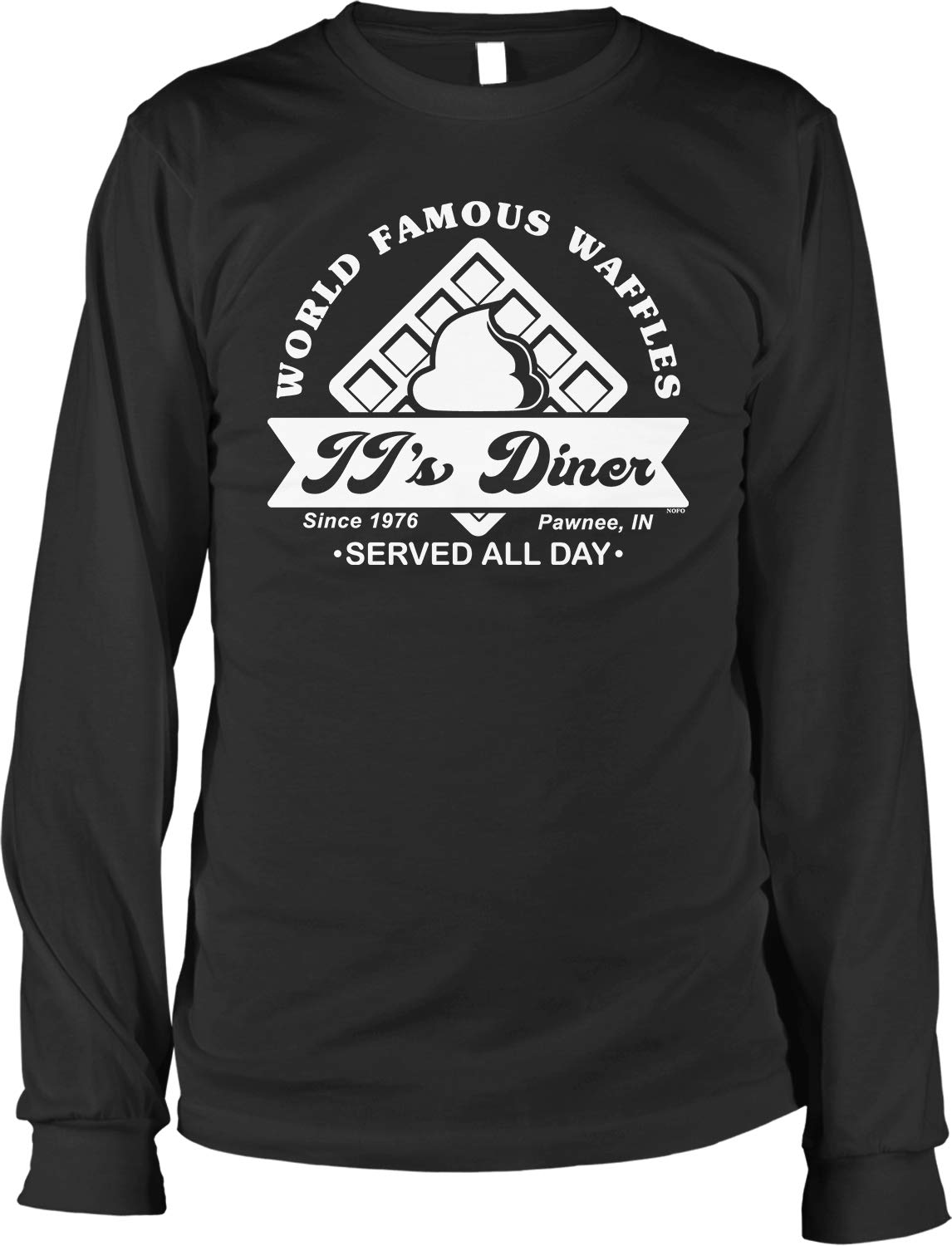 JJ's Diner World Famous Waffles Men's Long Sleeve T-Shirt - Comfortable Cotton Tee for Casual Wear & Fan Merchandise