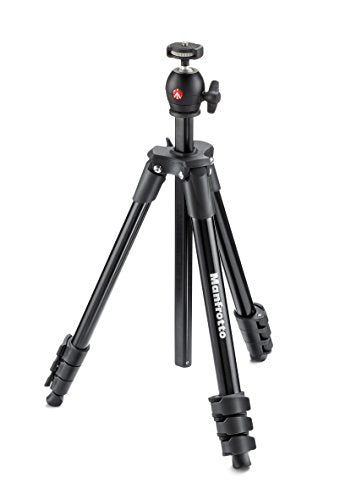 Manfrotto 1 - Professional Camera Tripod Stand with Adjustable Height | Perfect for Photography, Videography & Travel | Durable & Lightweight for Outdoor & Studio Use
