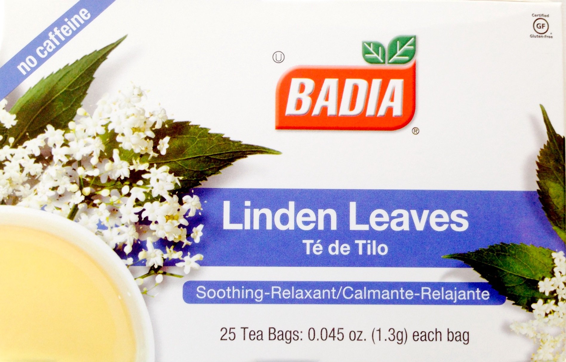 Badia Linden Leaves Herbal Tea - 25 Tea Bags (Pack of 2) | Relaxing Floral Tea for Stress Relief & Better Sleep